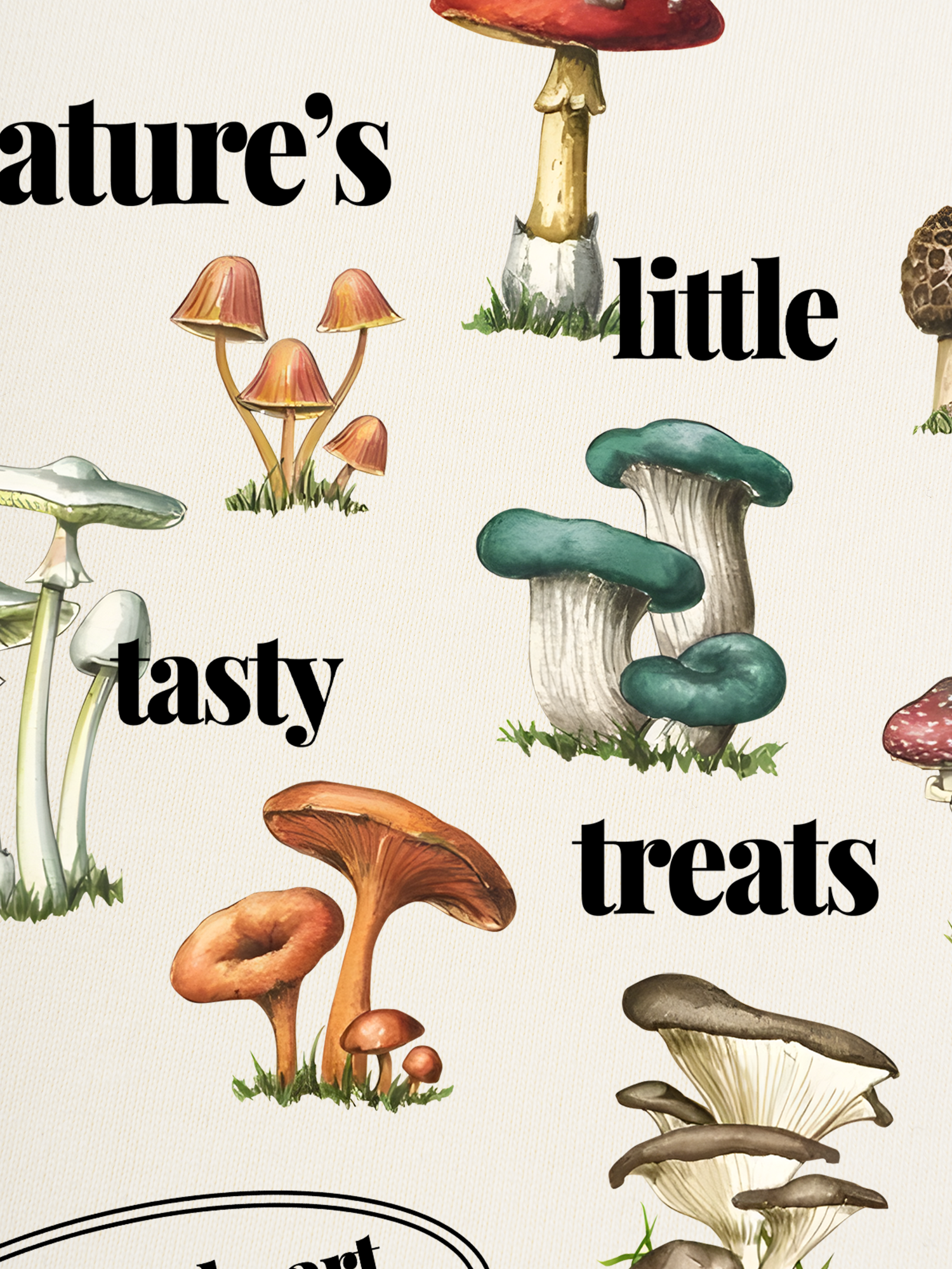 Áo Thun Ringer Relaxed Fit Tropical Mushroom Fungi