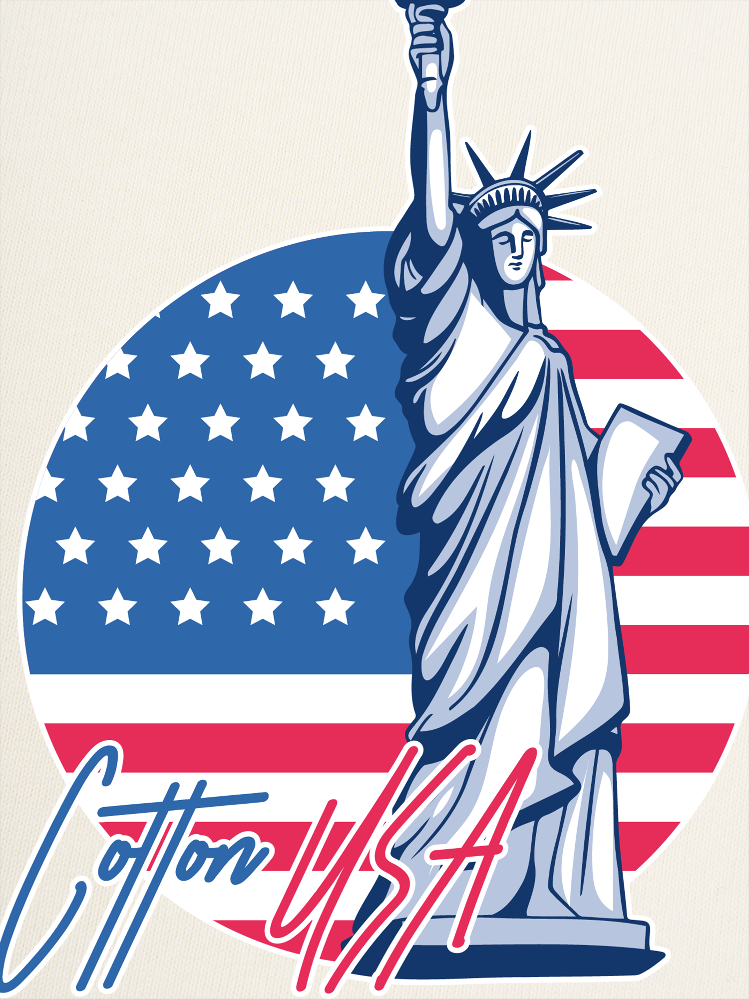 Áo Thun Ringer Relaxed Fit USA Statue Of Liberty