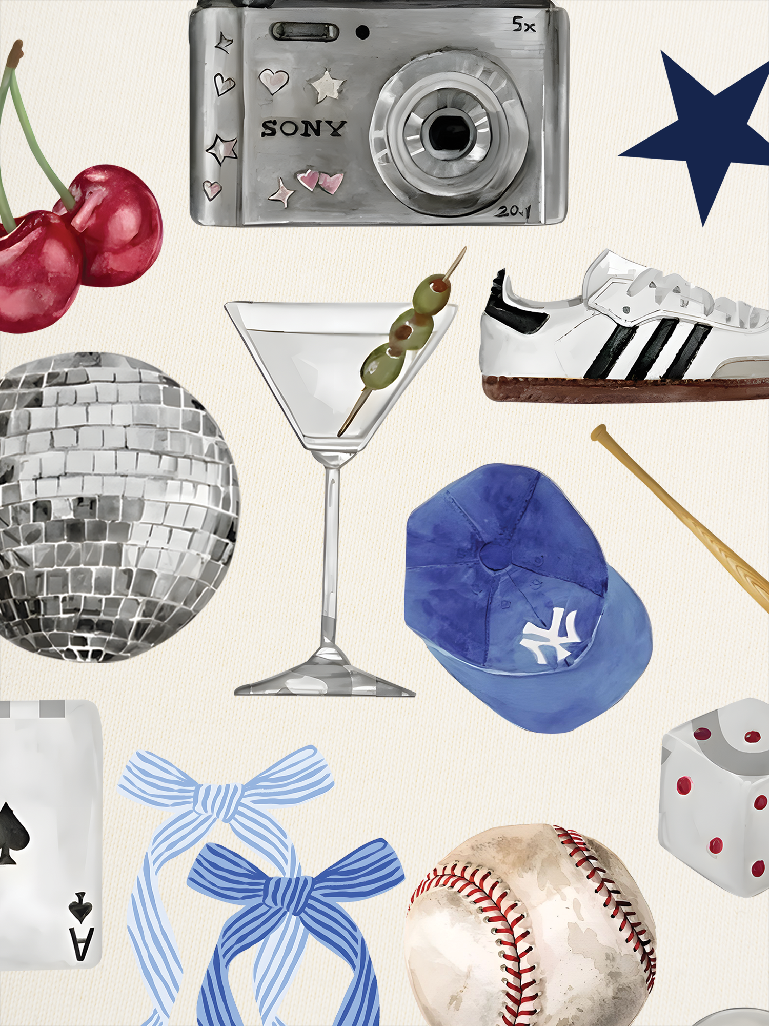 Áo Thun Ringer Relaxed Fit Baseball Cute Things