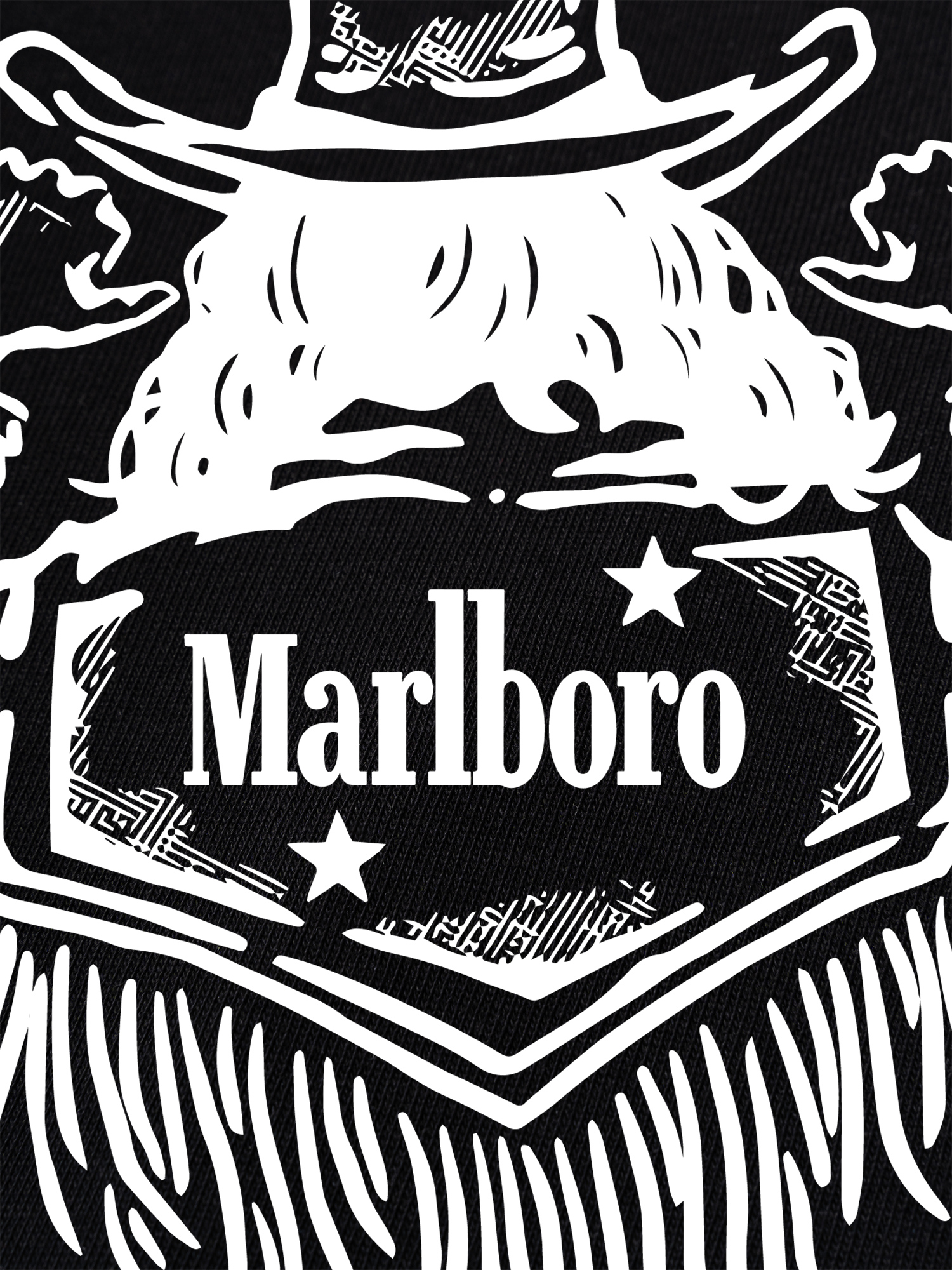 Áo Thun Ringer Relaxed Fit Marlboro Behind Cowboy