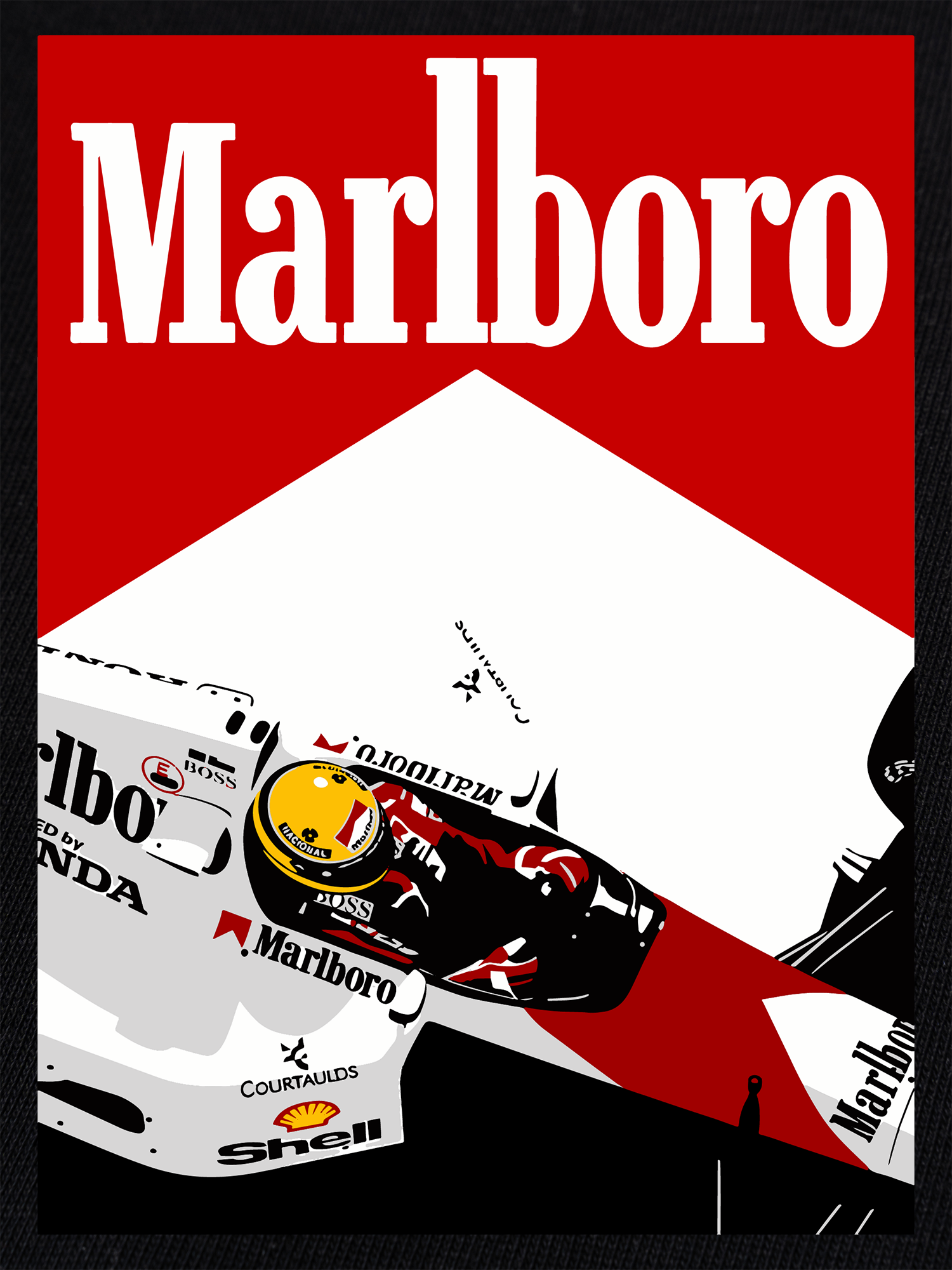 Áo Thun Ringer Relaxed Fit Marlboro F1 Racer