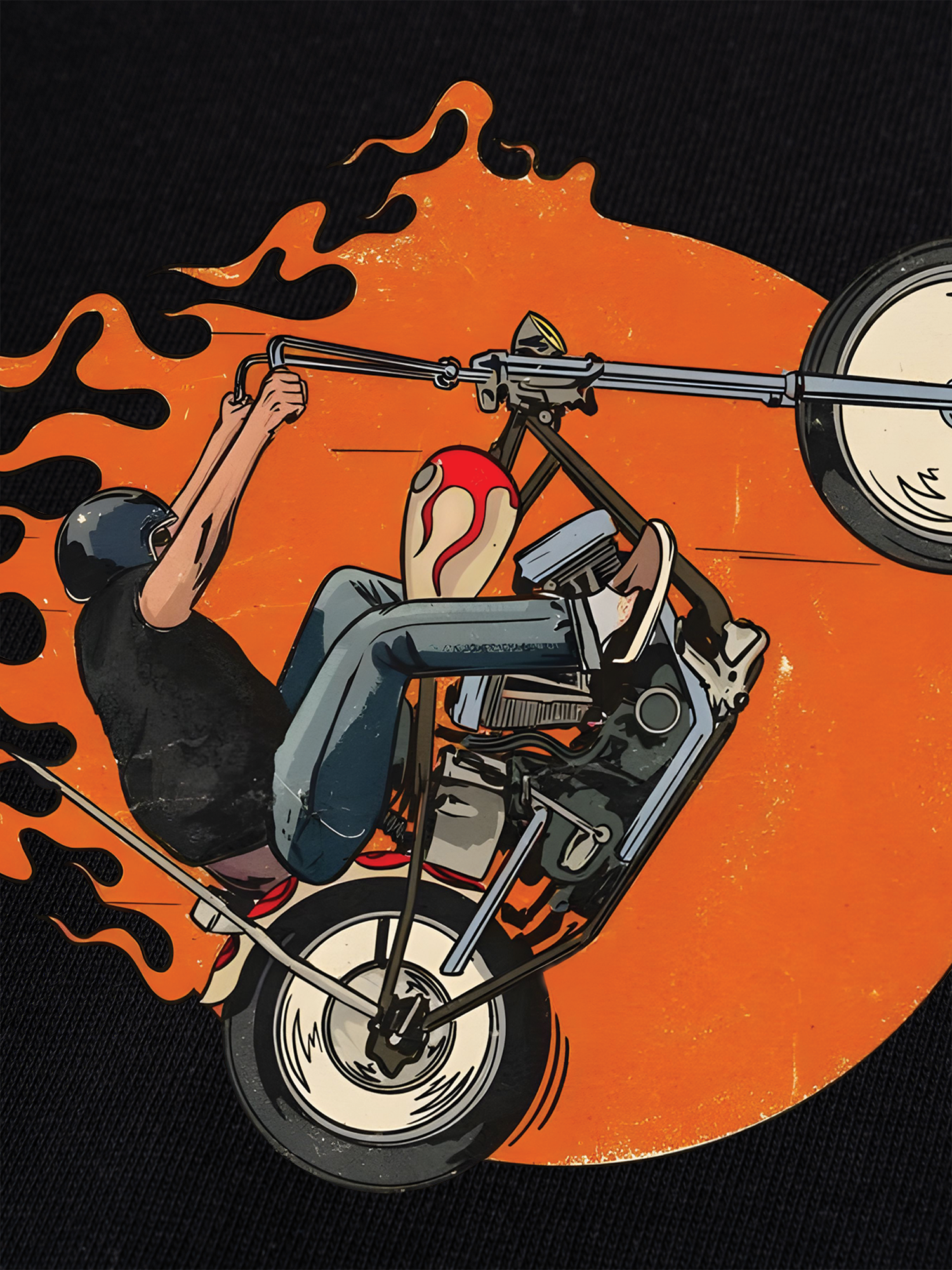 Áo Thun Ringer Relaxed Fit Born To Ride