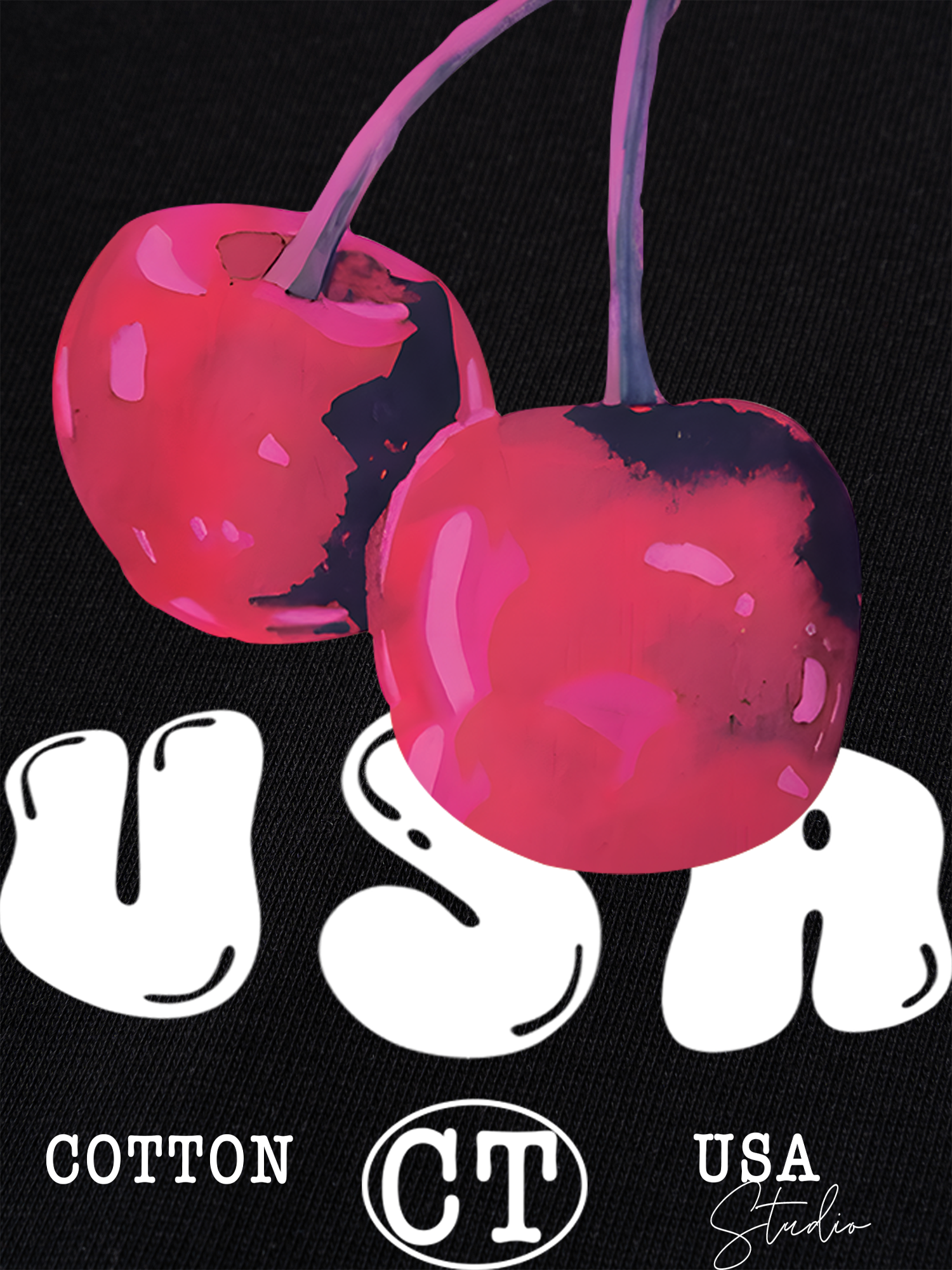 Áo Thun Ringer Relaxed Fit Tropical Purple Cherry