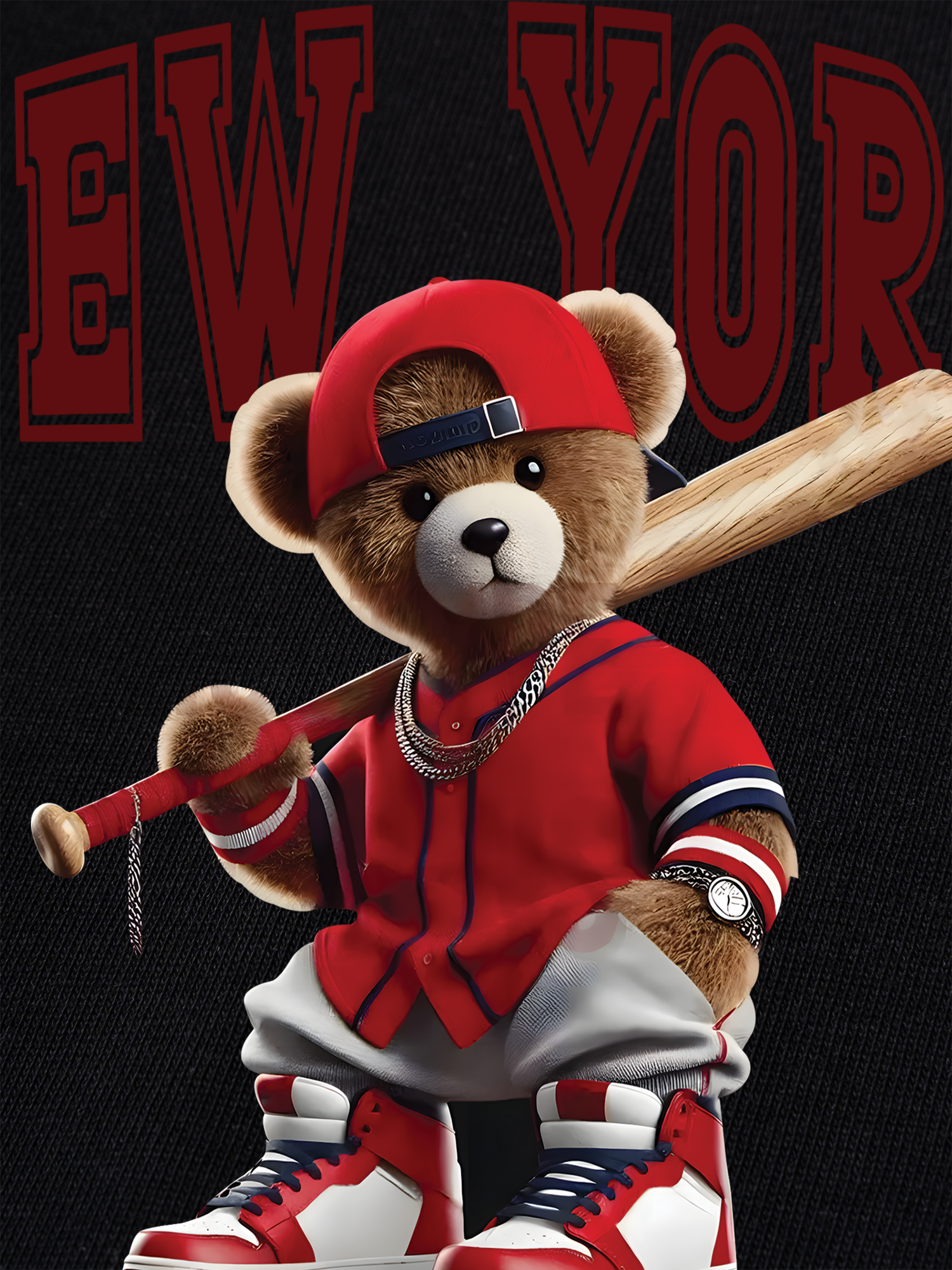 Áo Thun Ringer Relaxed Fit Baseball Authentic Teddy