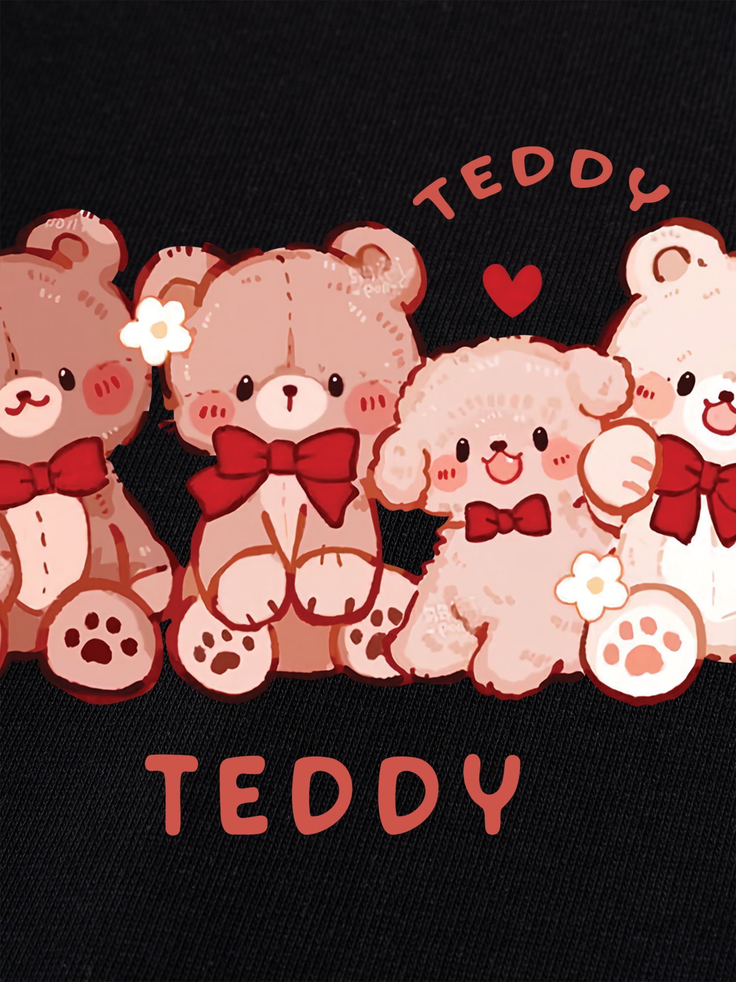 Áo Thun Ringer Relaxed Fit Sweet Teddy