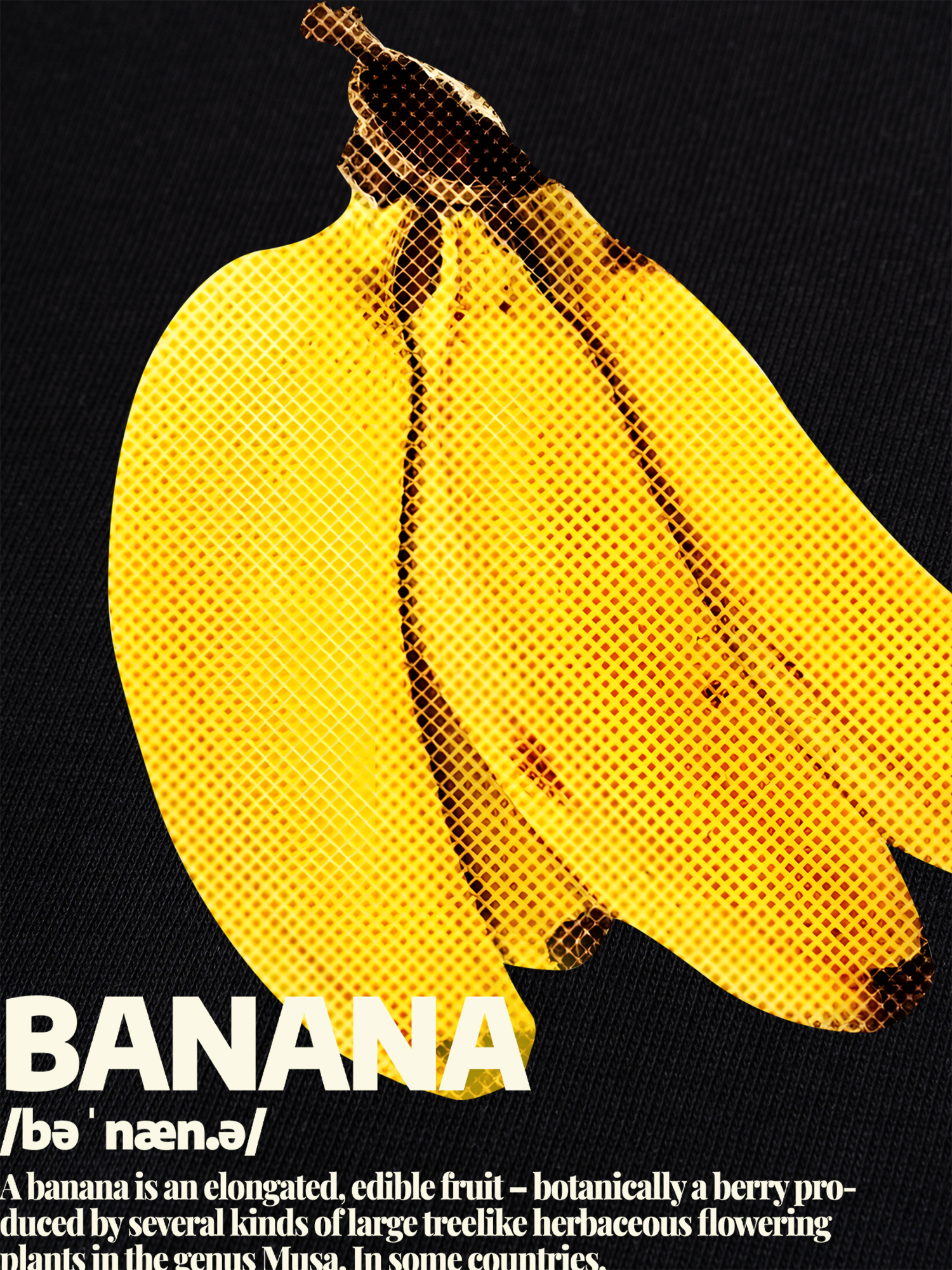 Áo Thun Ringer Relaxed Fit Tropical Banana Retro