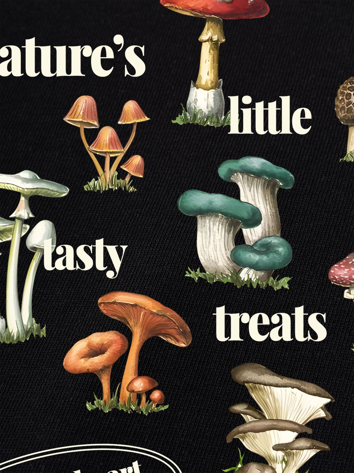 Áo Thun Ringer Relaxed Fit Tropical Mushroom Fungi