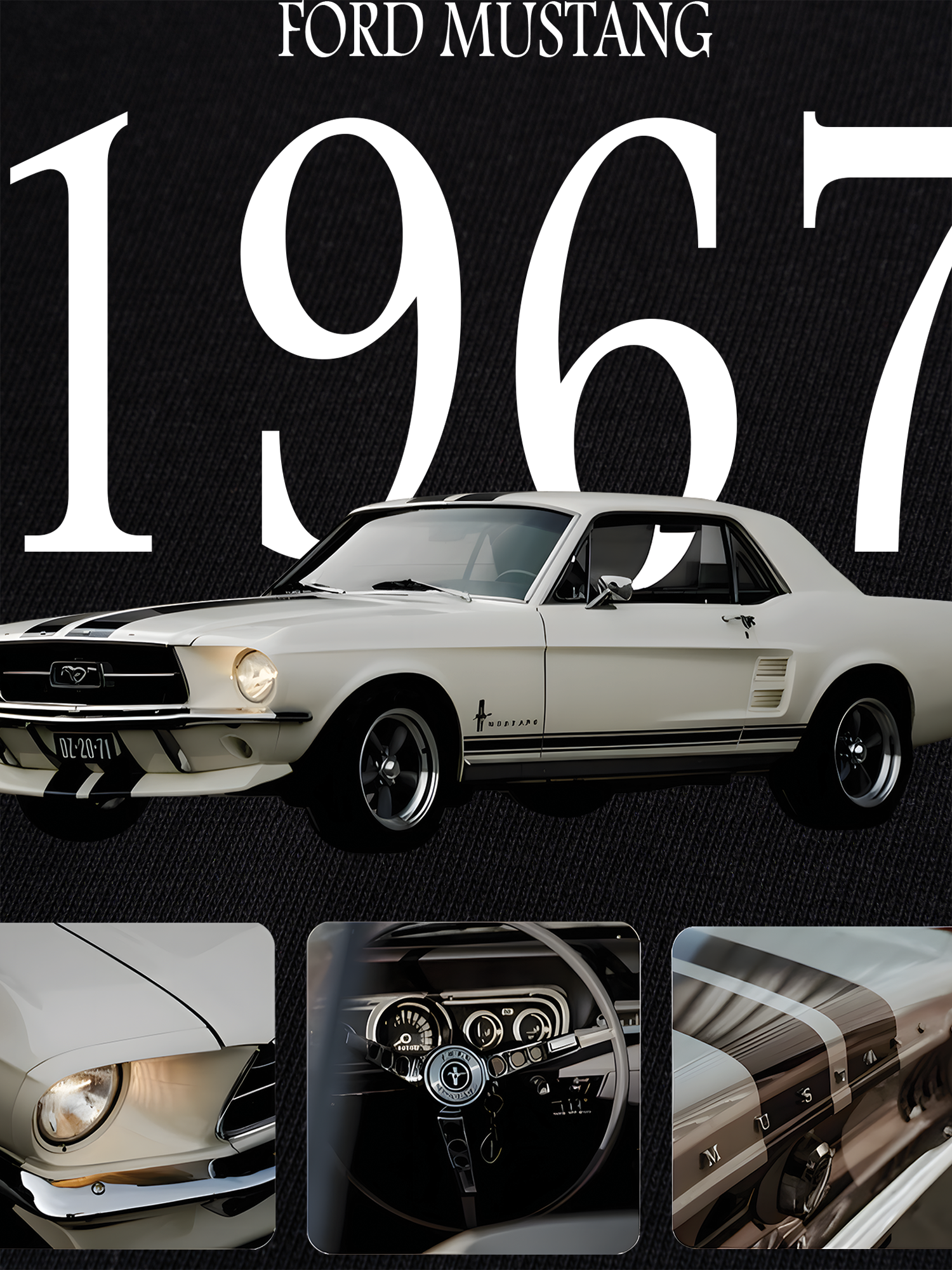 Áo Thun Ringer Relaxed Fit Mustang 1967