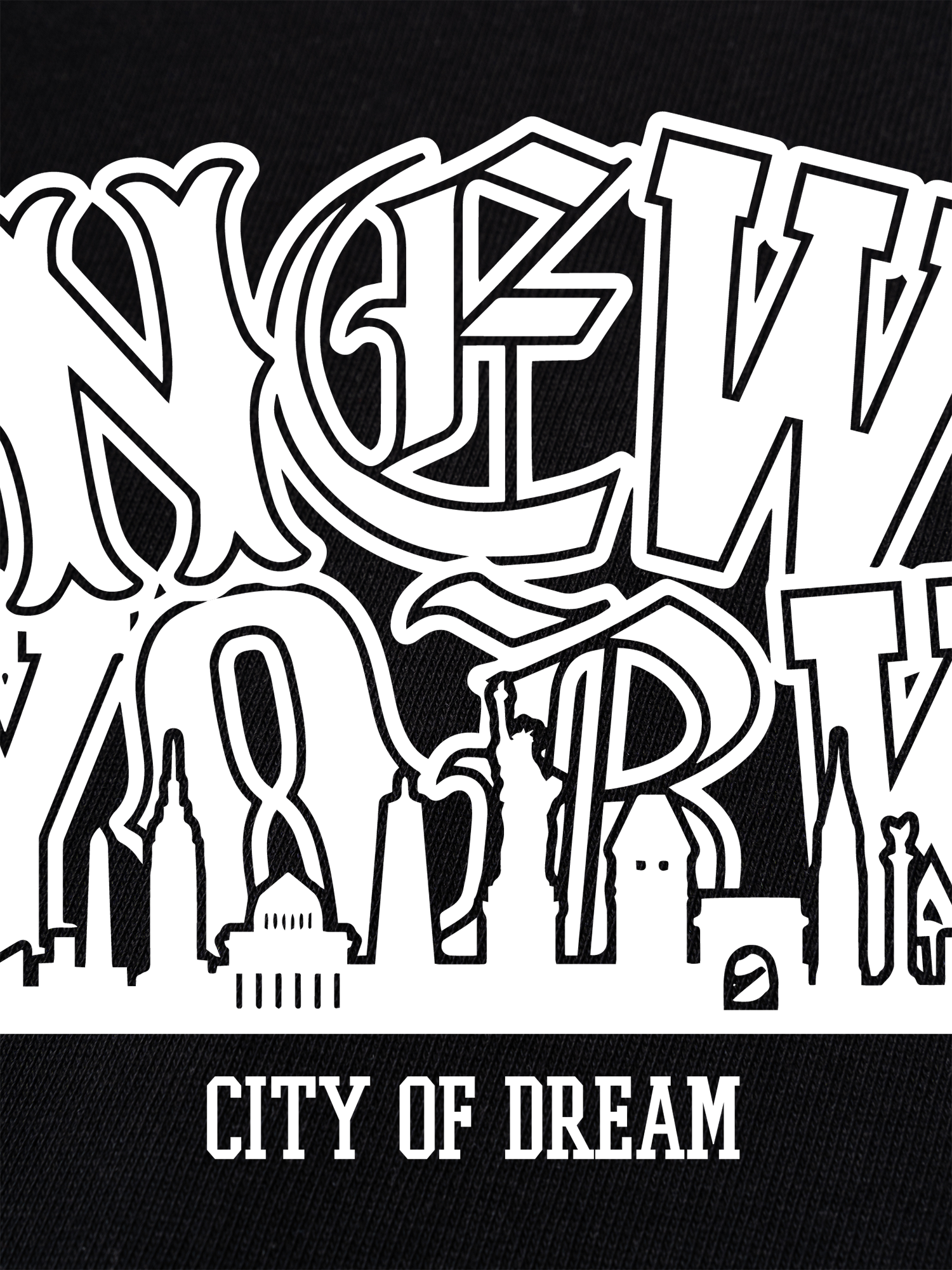 Áo Thun Ringer Relaxed Fit USA City Of Dream