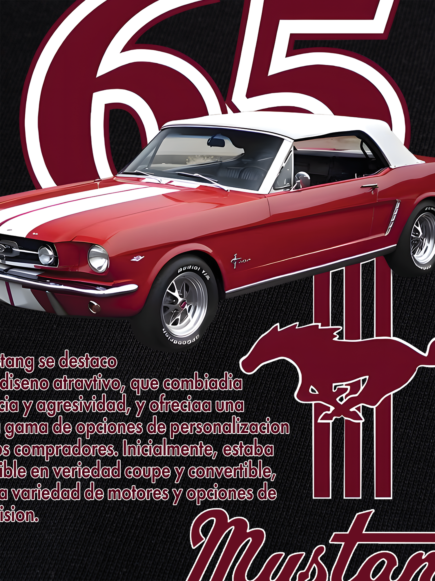 Áo Thun Ringer Relaxed Fit Mustang Red Version Retro