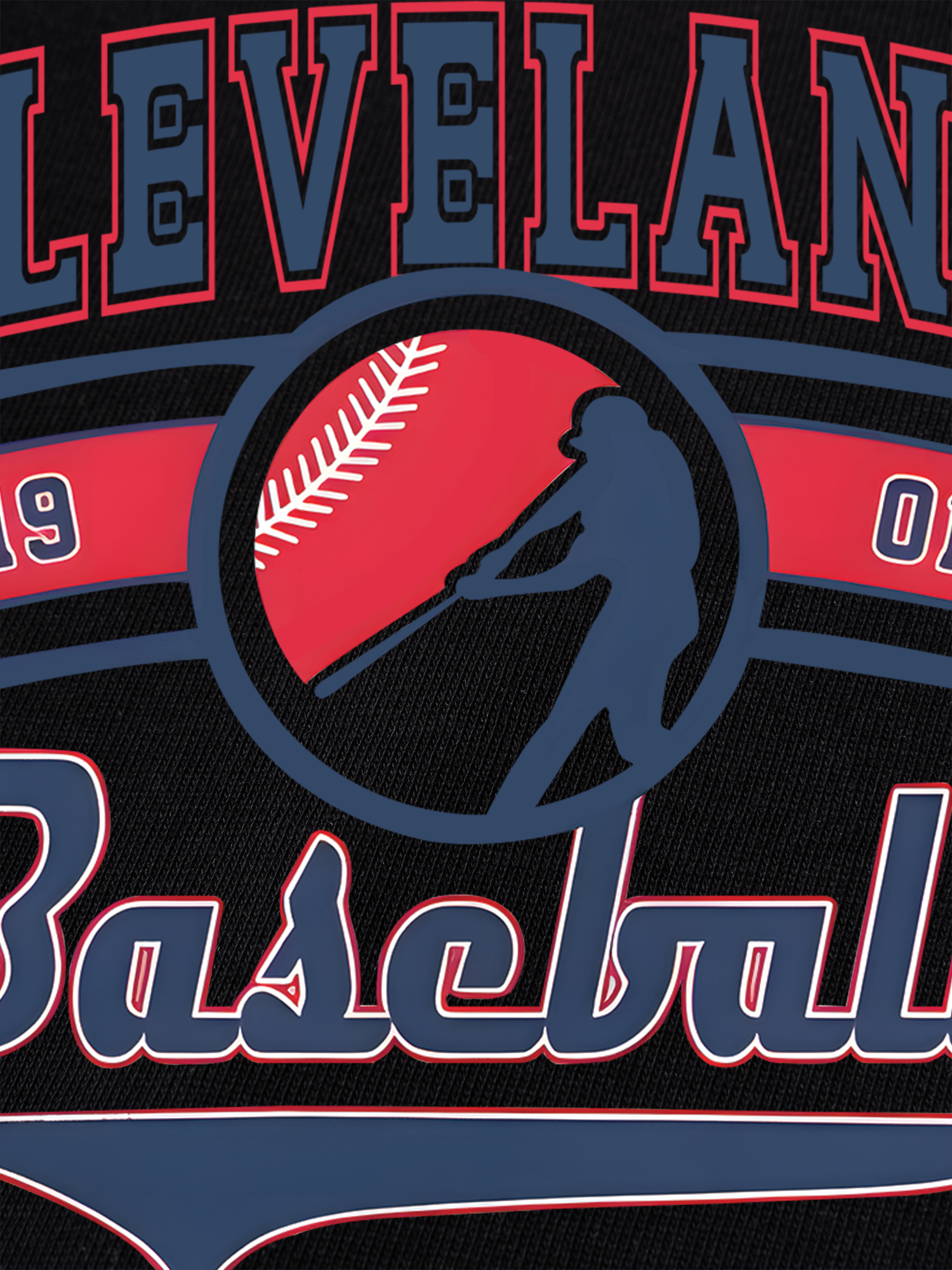 Áo Thun Ringer Relaxed Fit Baseball Cleveland