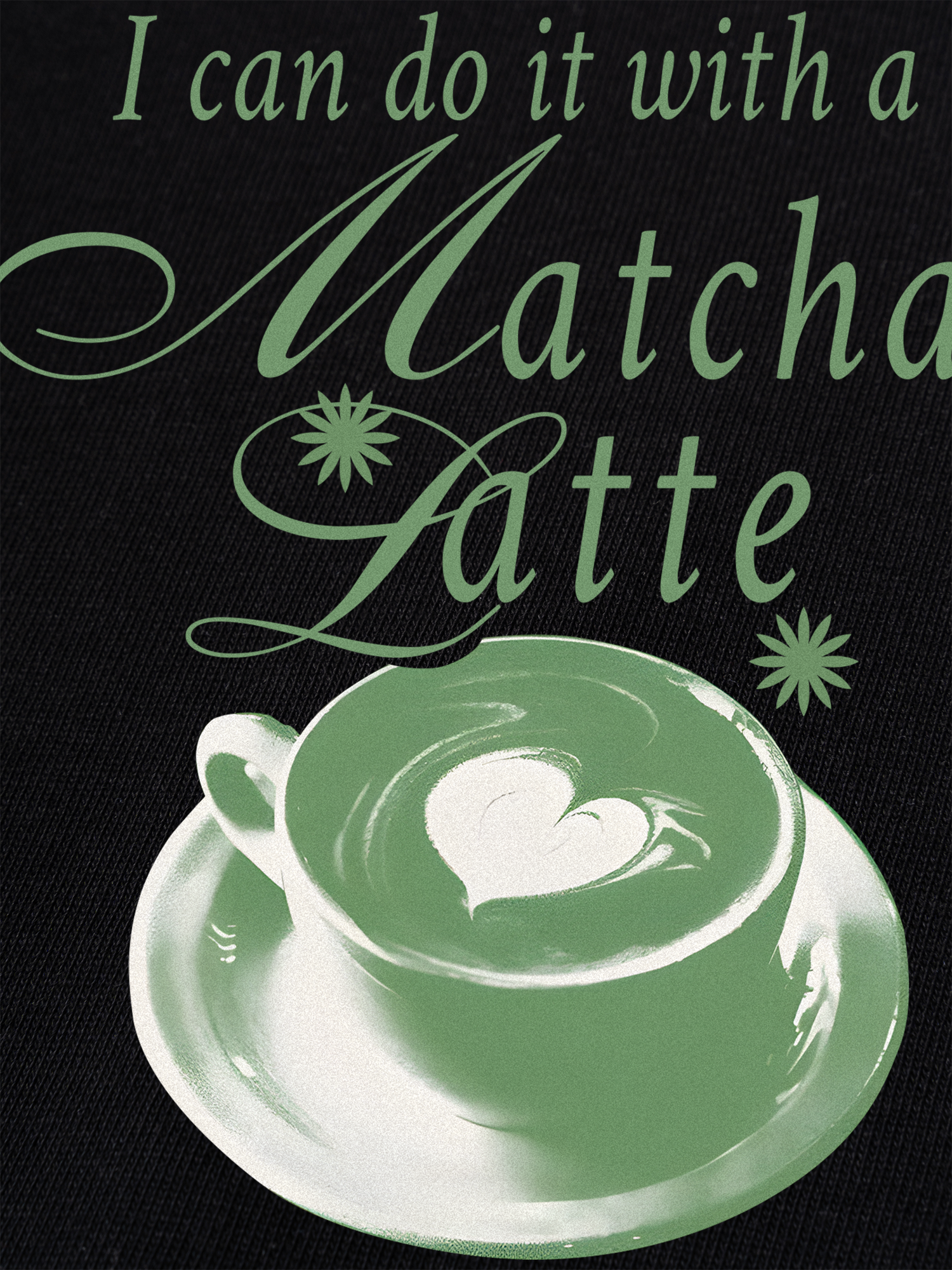 Áo Thun Ringer Relaxed Fit I Can Do It With A Matcha Latte