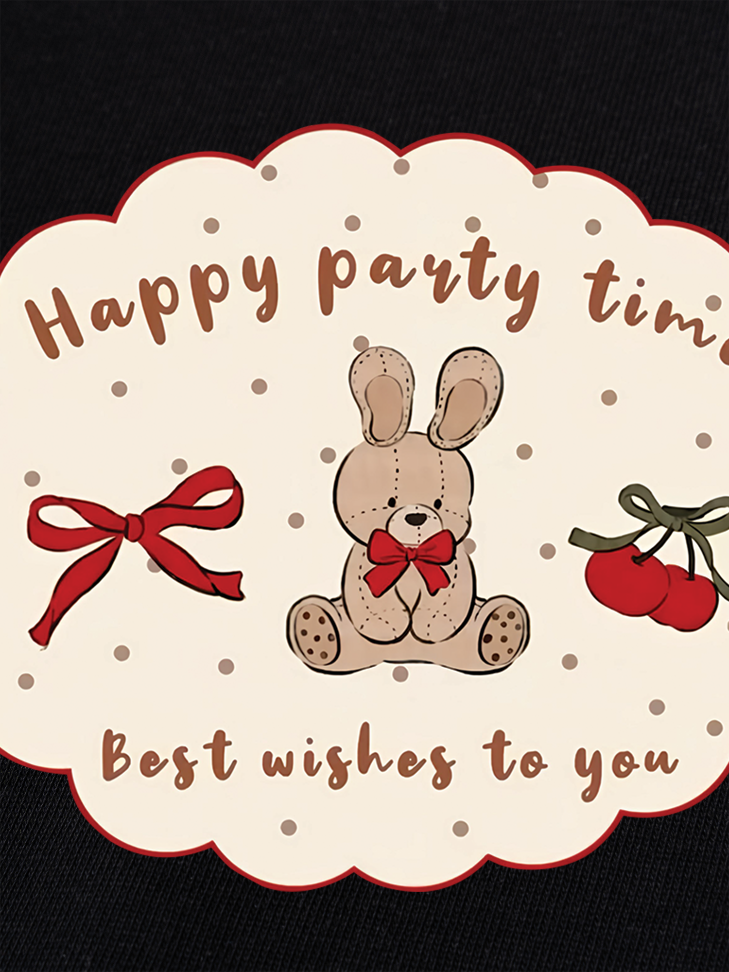 Áo Thun Ringer Relaxed Fit Happy Party Time