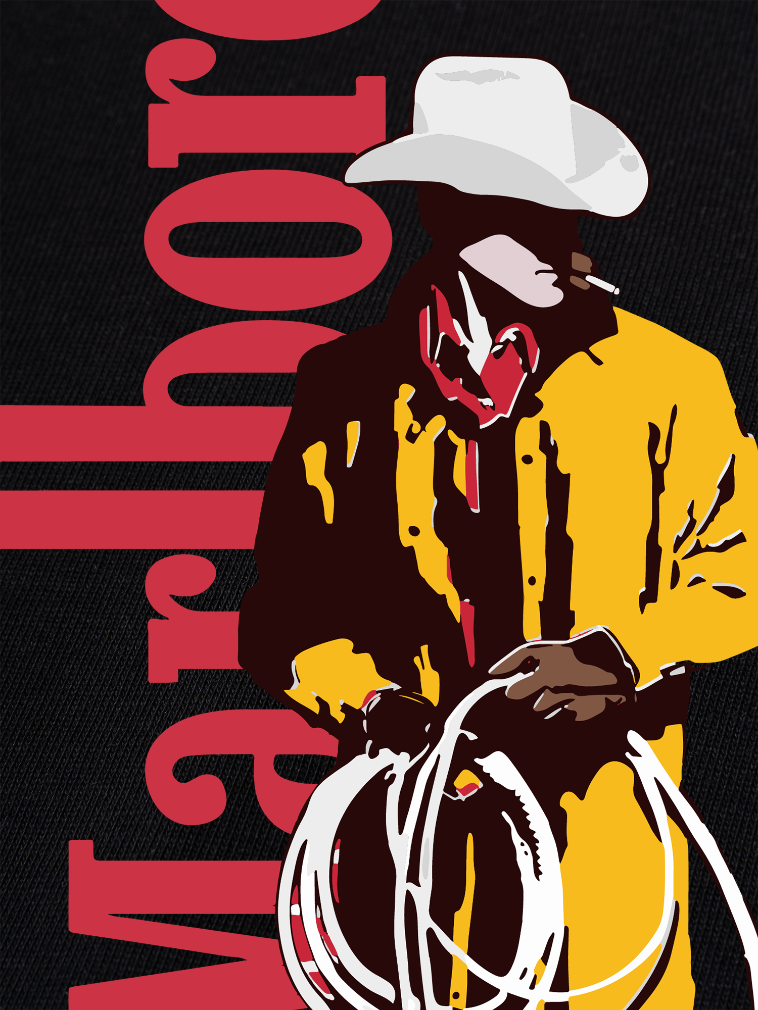 Áo Thun Ringer Relaxed Fit Marlboro Golden Cow Boy