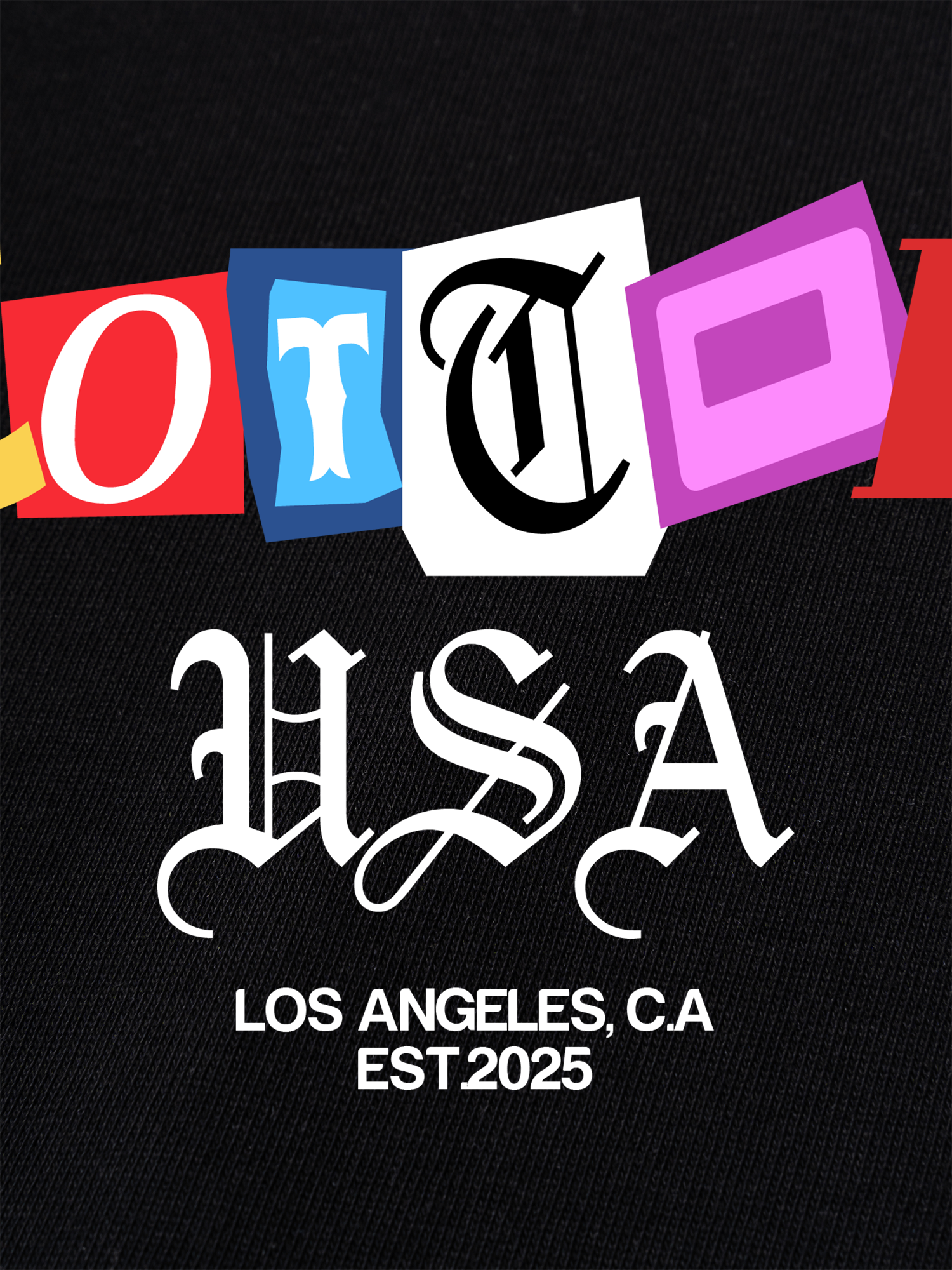 Áo Thun Ringer Relaxed Fit USA Paper Cut