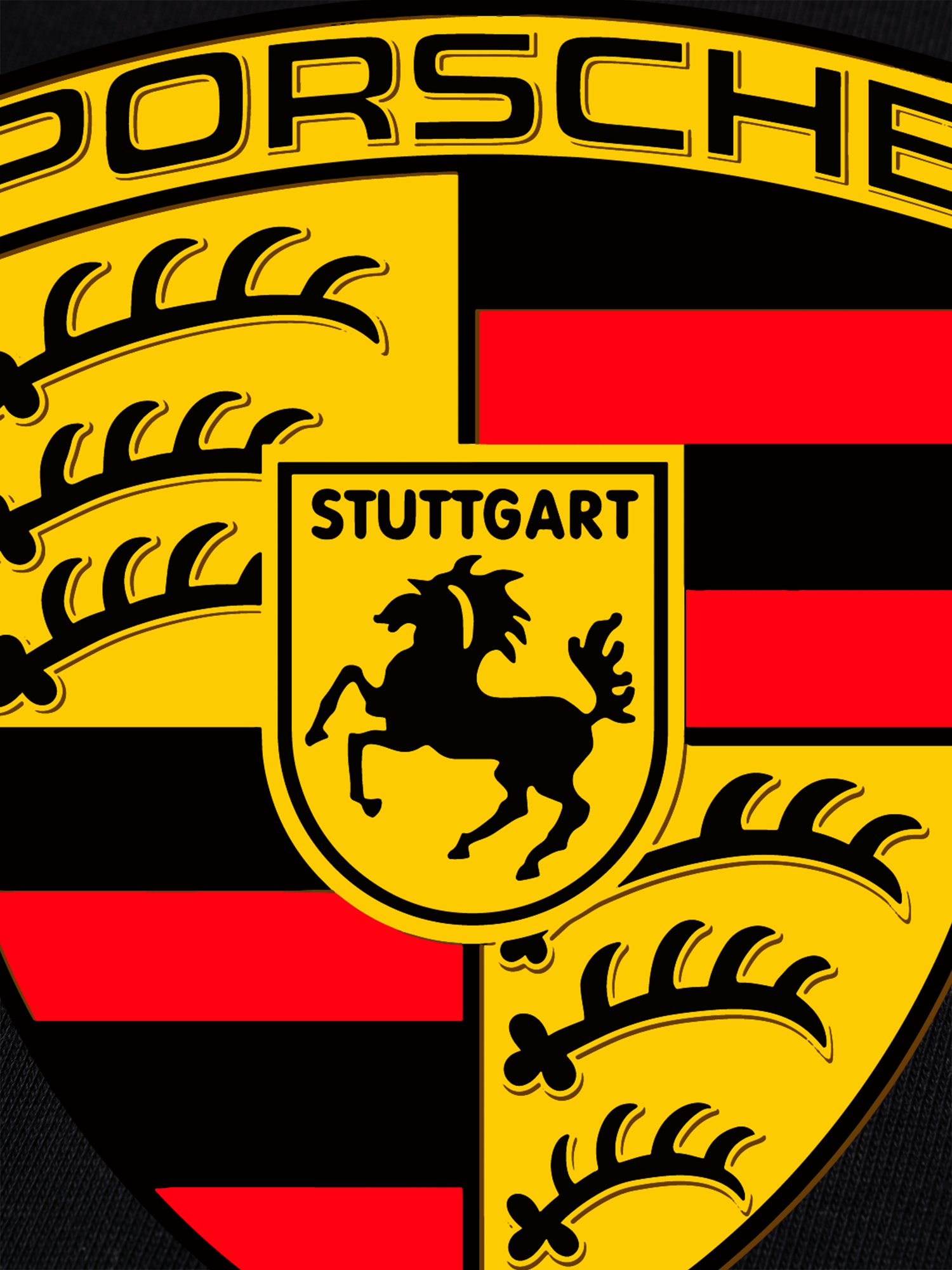 Áo Thun Ringer Relaxed Fit Porsche Logo Flag