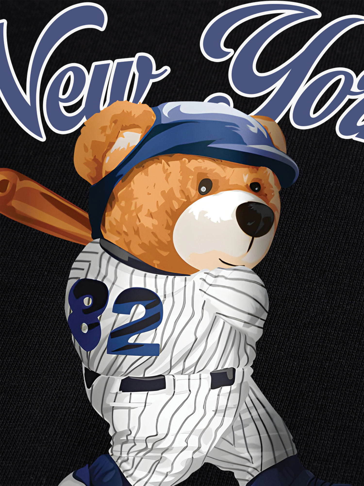 Áo Thun Ringer Relaxed Fit New York Baseball