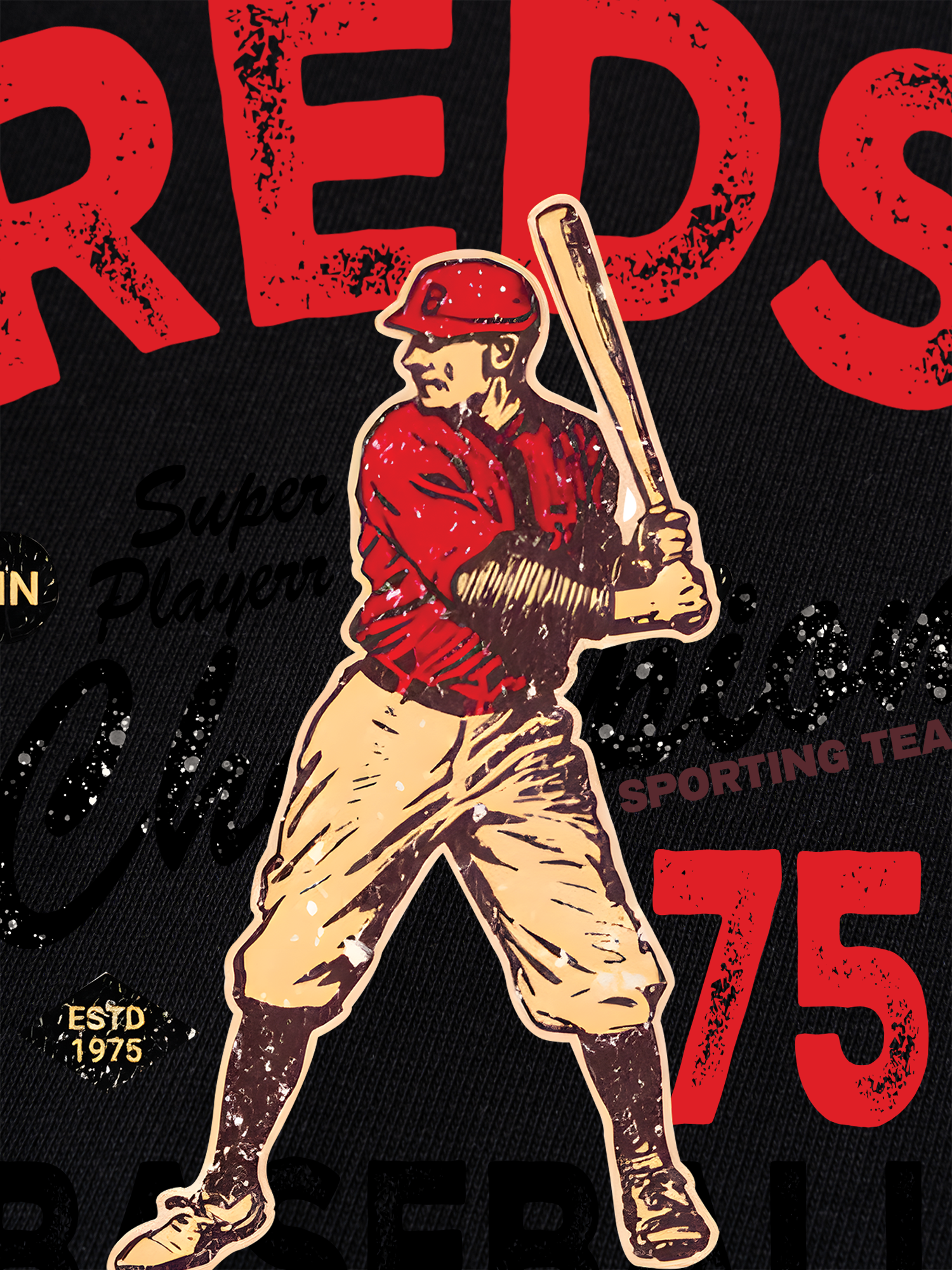 Áo Thun Ringer Relaxed Fit Baseball Super Player