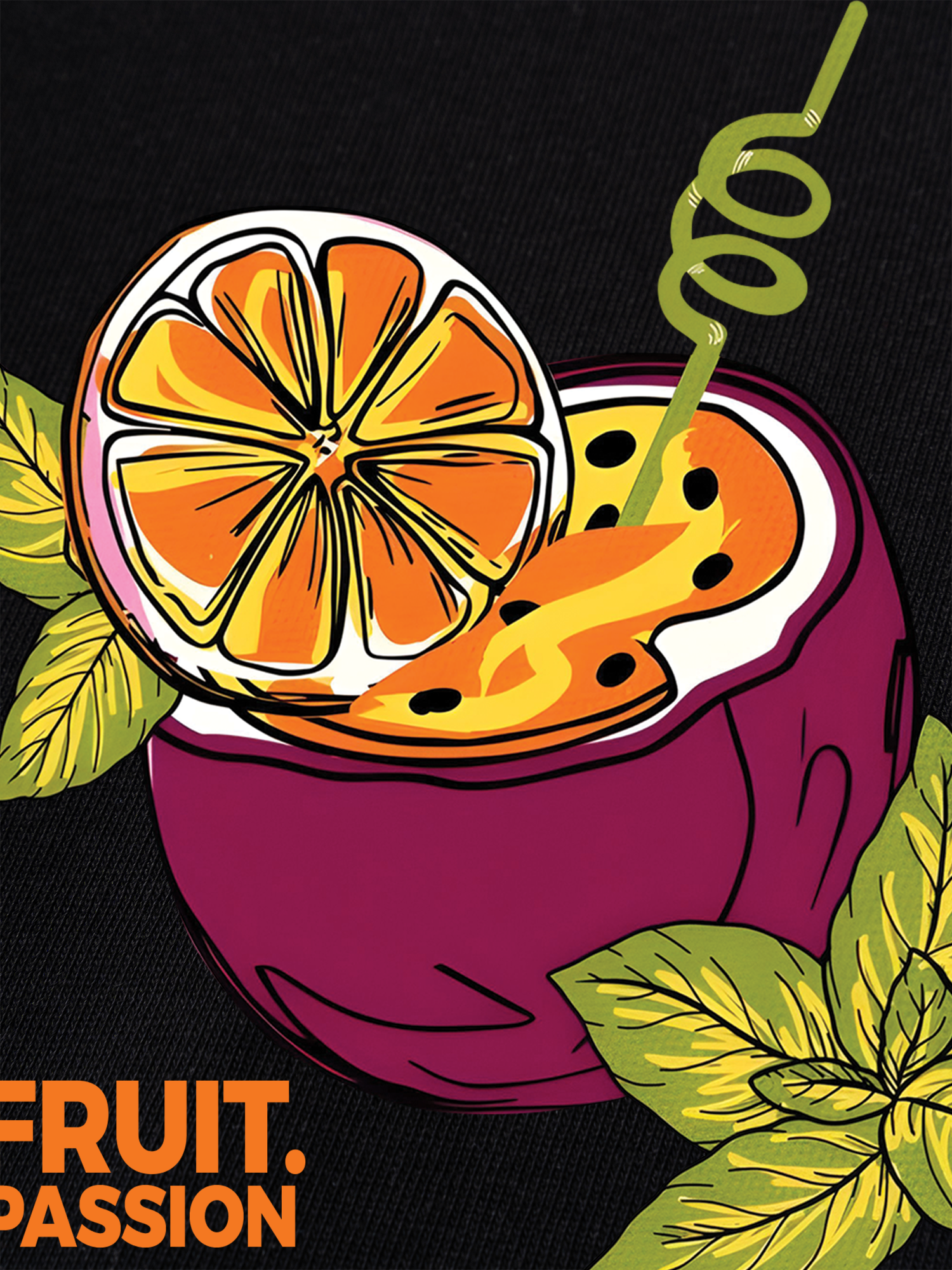 Áo Thun Ringer Relaxed Fit Tropical Passion Fruit