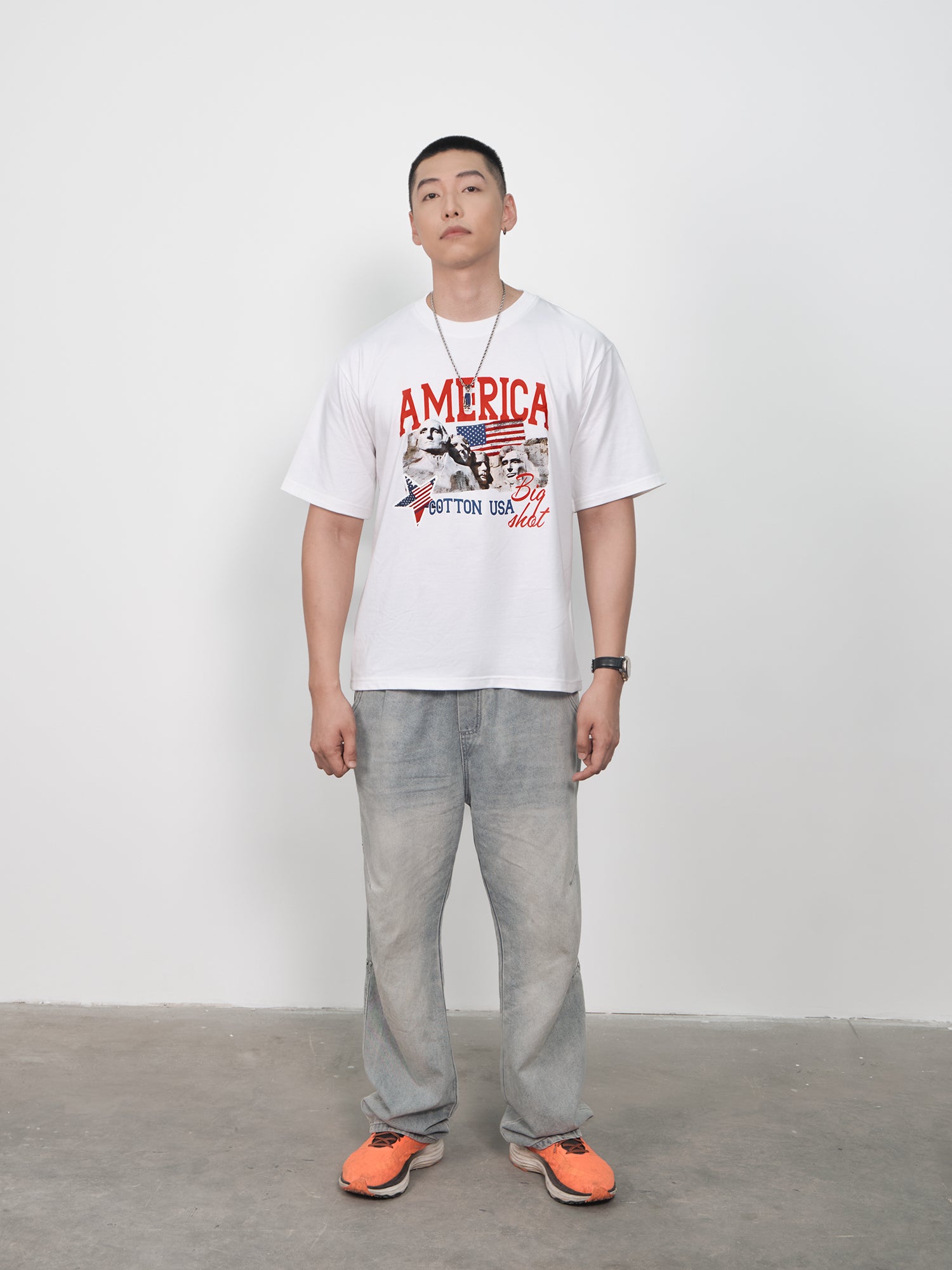 Áo Thun Relaxed Fit USA Big Shot