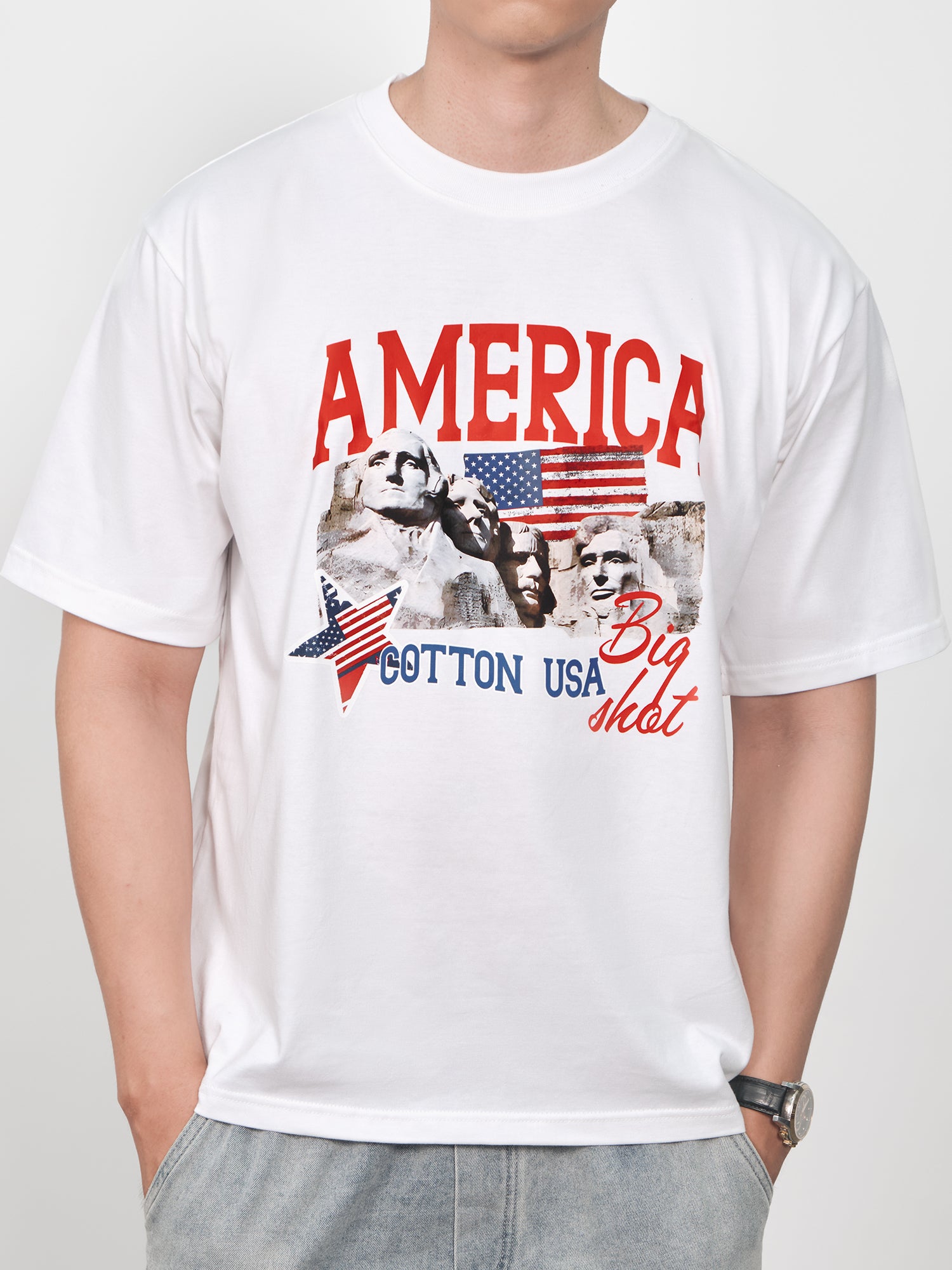 Áo Thun Relaxed Fit USA Big Shot