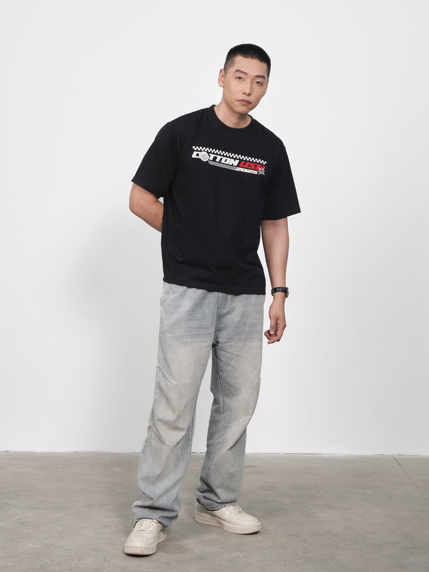 Áo Thun Relaxed Fit USA Target Mode