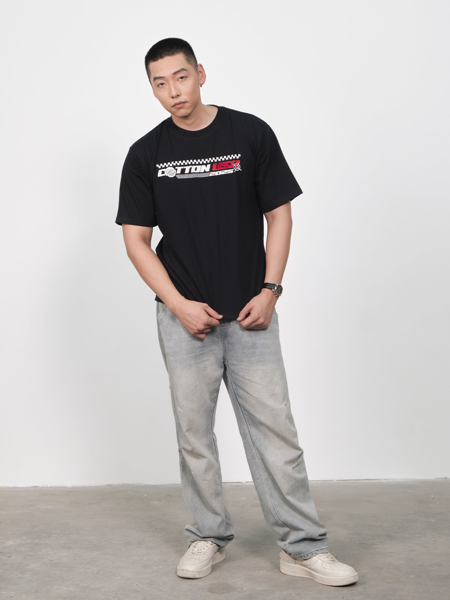 Áo Thun Relaxed Fit USA Target Mode