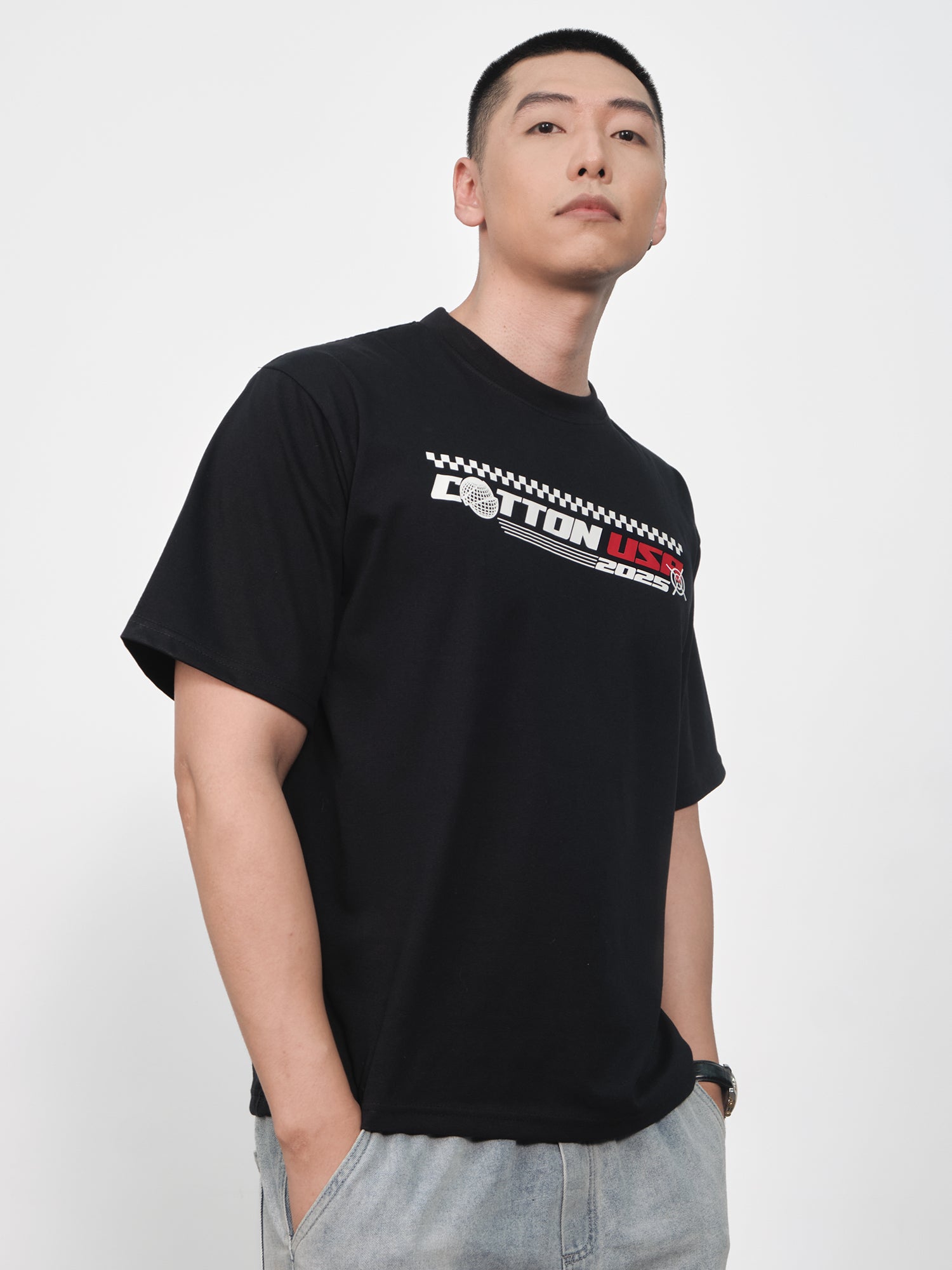 Áo Thun Relaxed Fit USA Target Mode