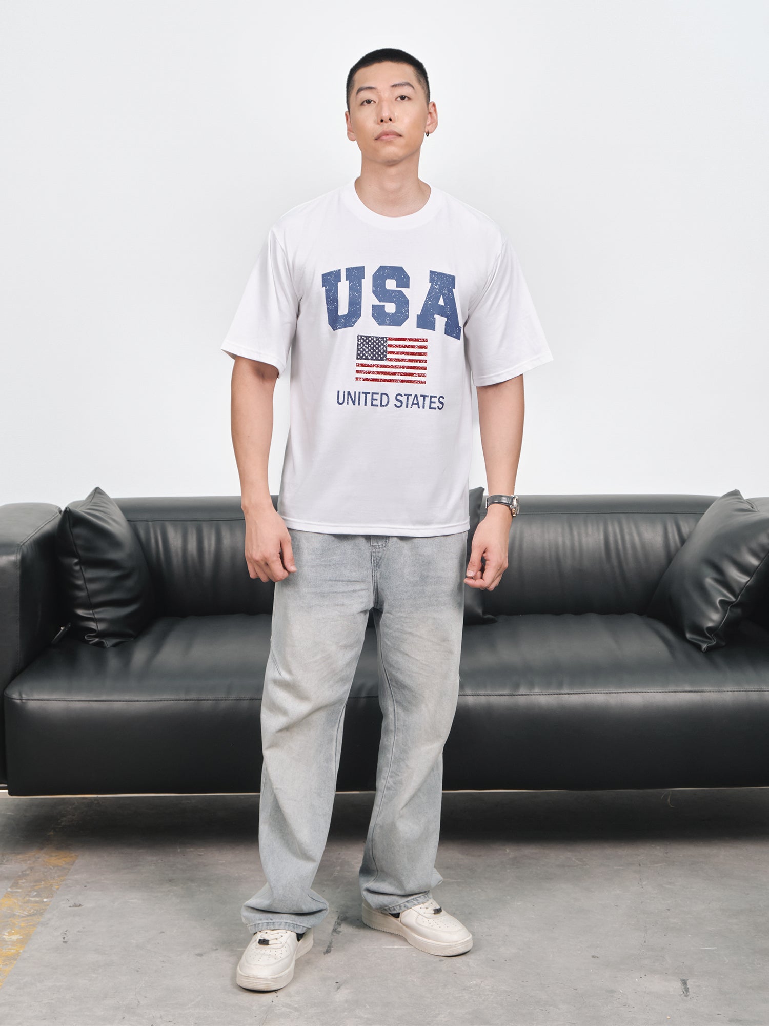 Áo Thun Relaxed Fit USA Vintage United State