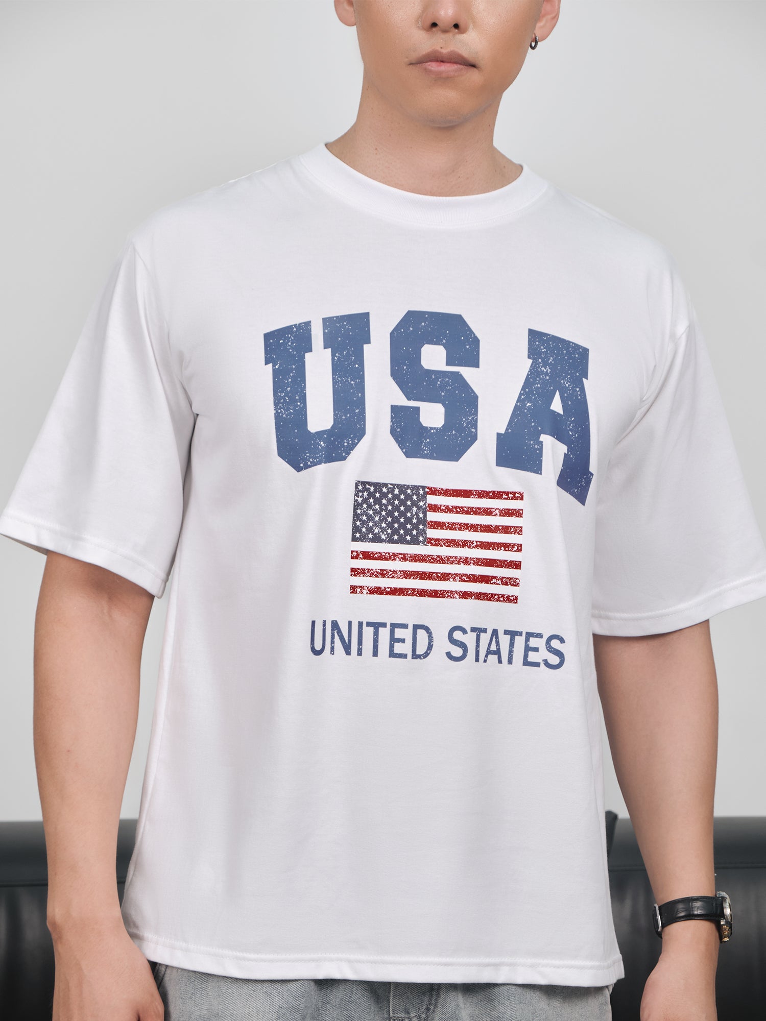 Áo Thun Relaxed Fit USA Vintage United State