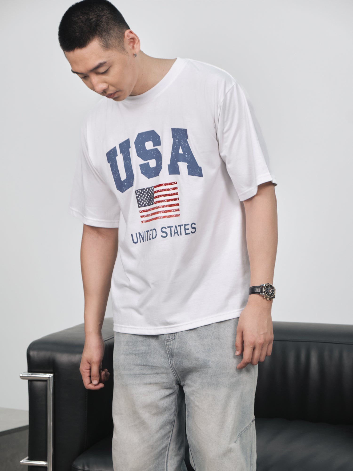 Áo Thun Relaxed Fit USA Vintage United State