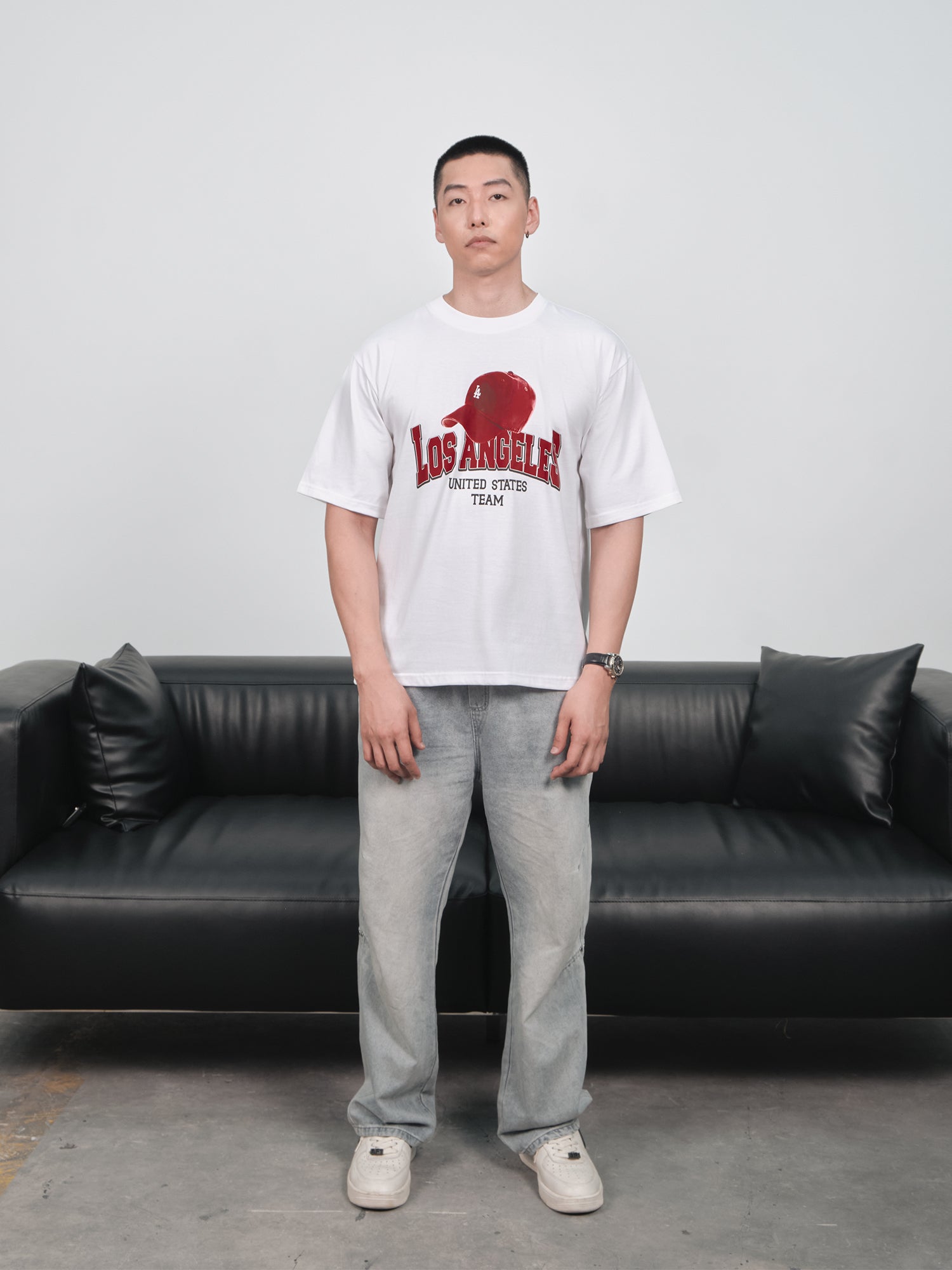 Áo Thun Relaxed Fit USA Los Ageles