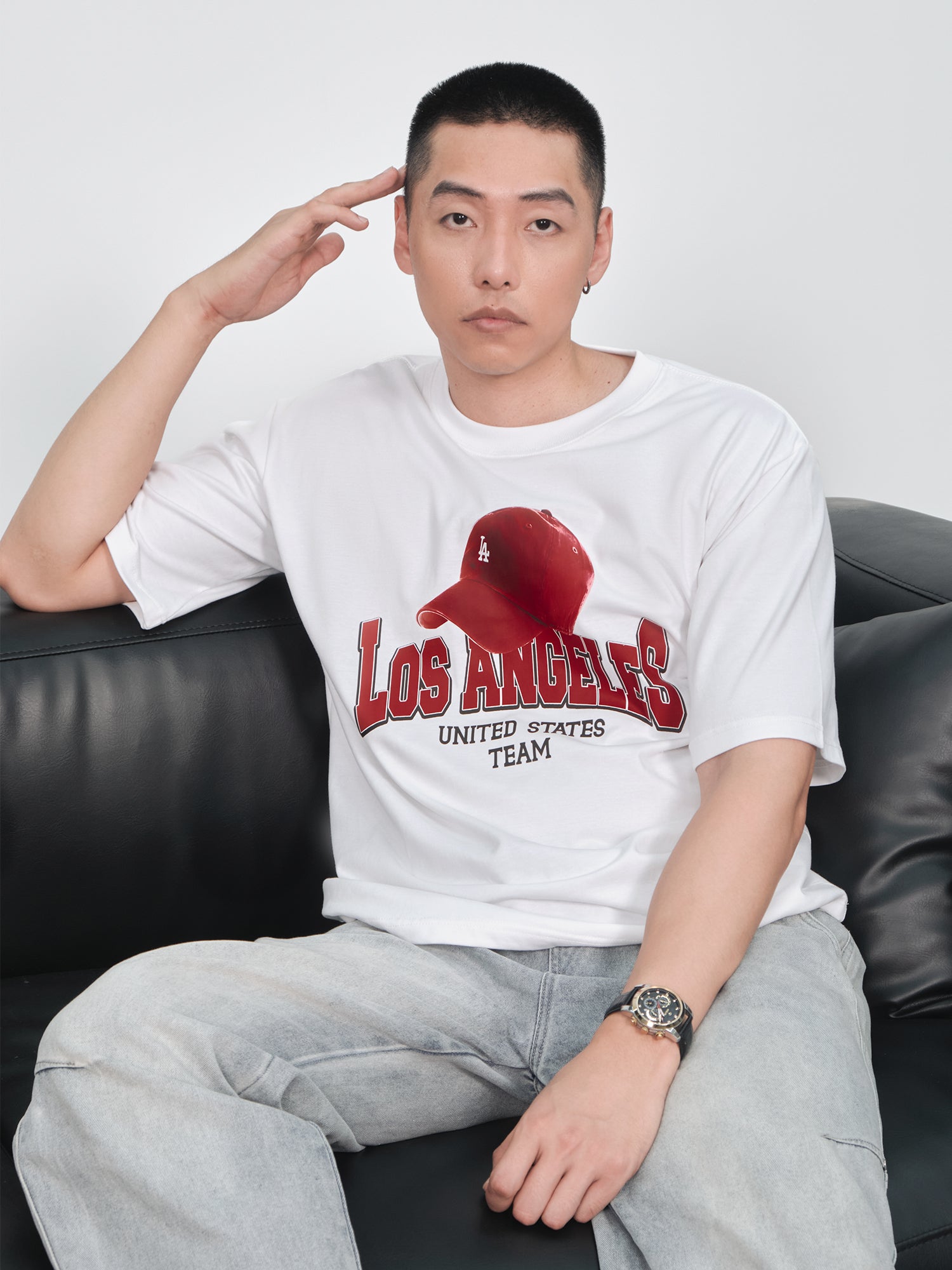 Áo Thun Relaxed Fit USA Los Ageles