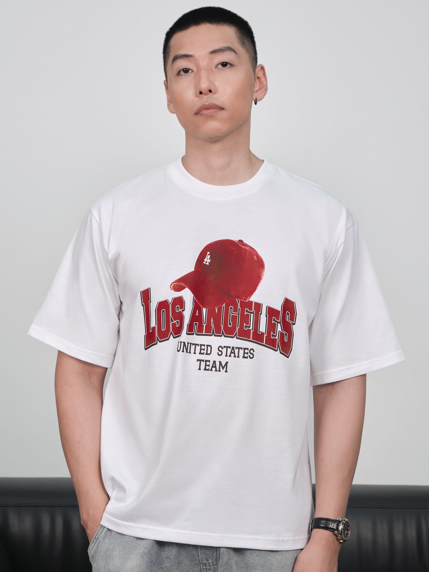 Áo Thun Relaxed Fit USA Los Ageles