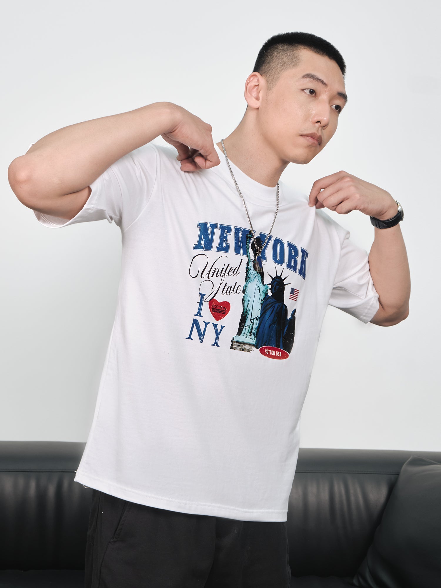 Áo Thun Relaxed Fit USA I LOve NY