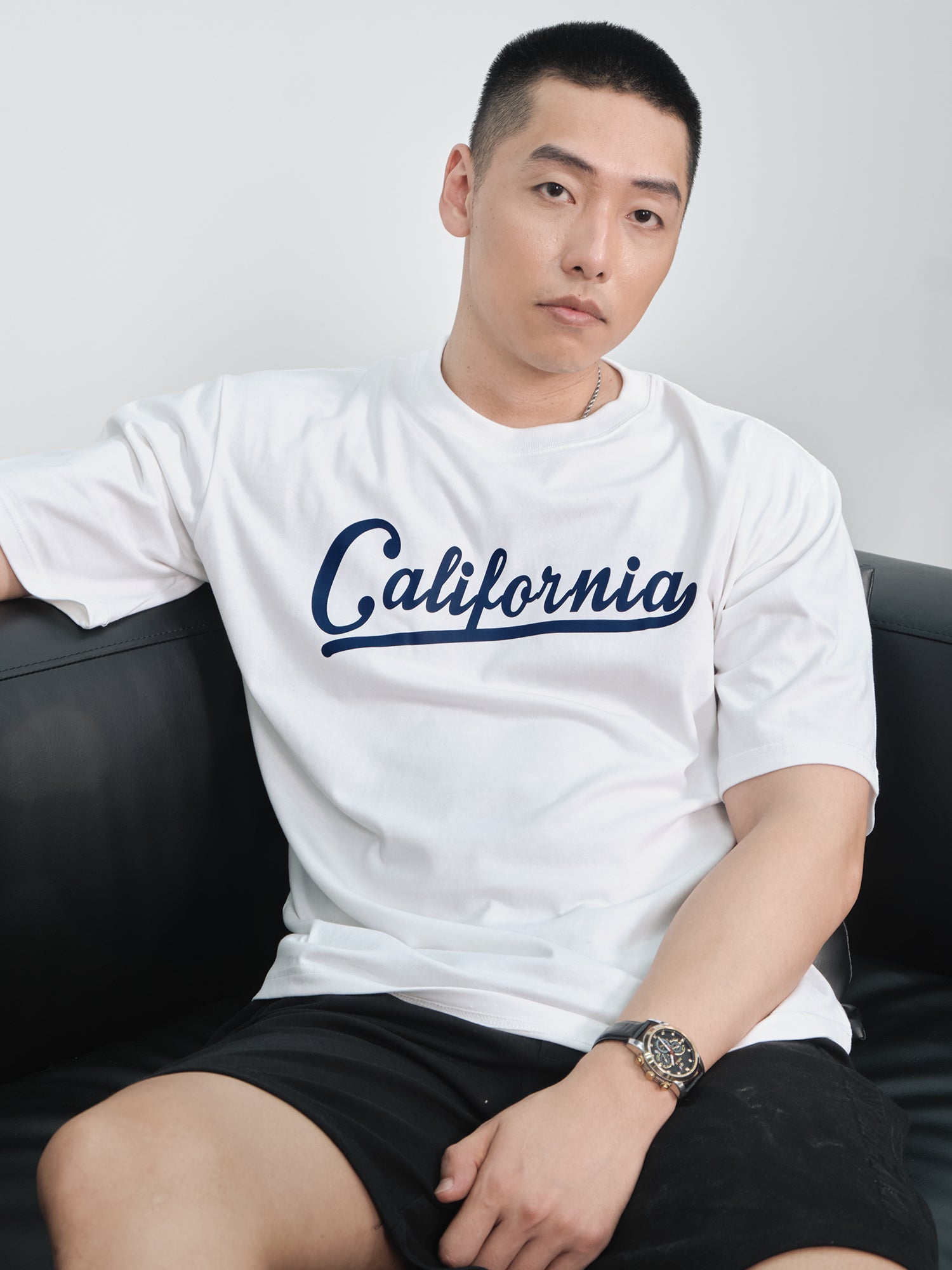 Áo Thun Relaxed Fit USA Califorinia Blue