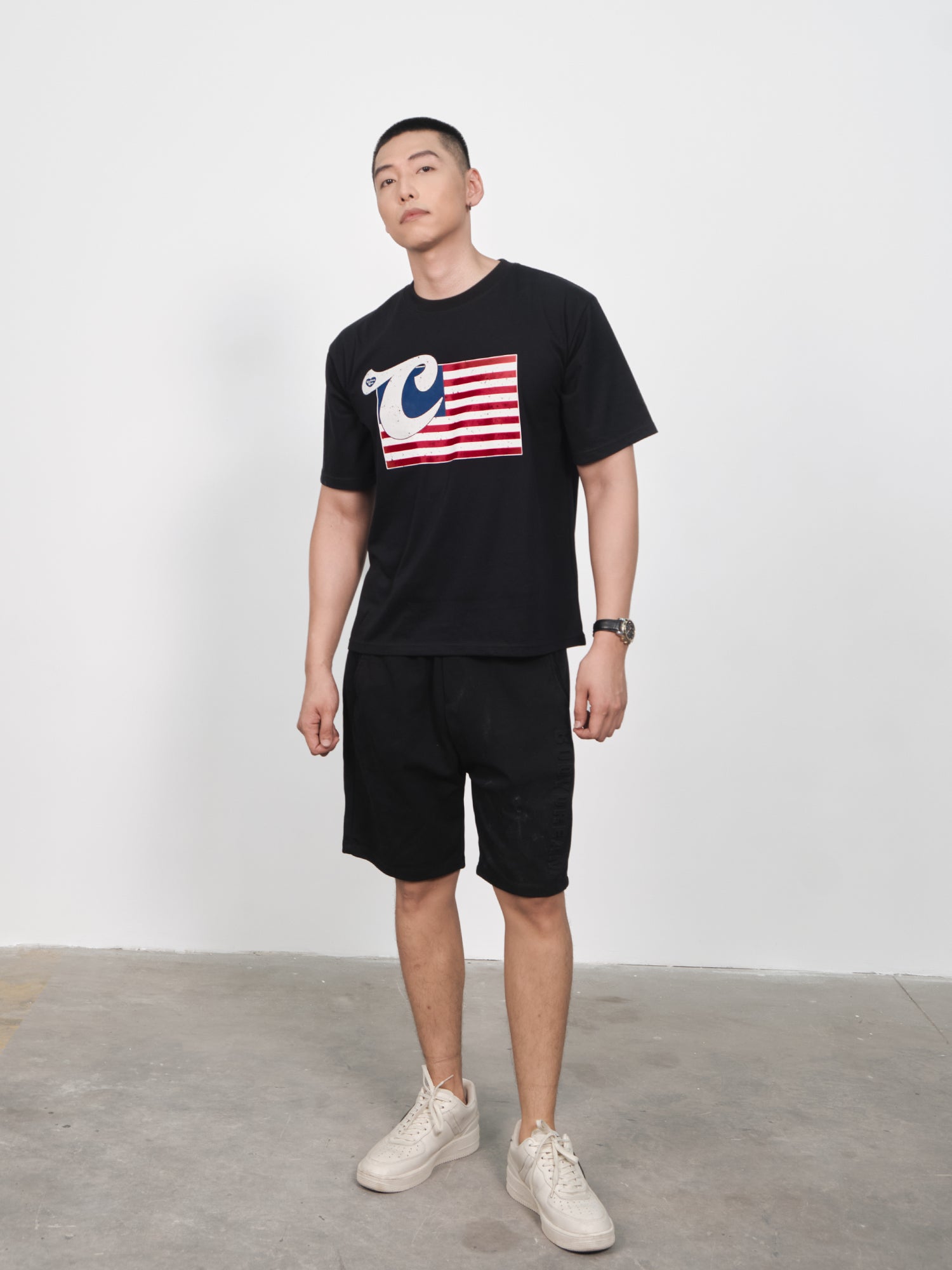 Áo Thun Relaxed Fit USA Vintage Flag