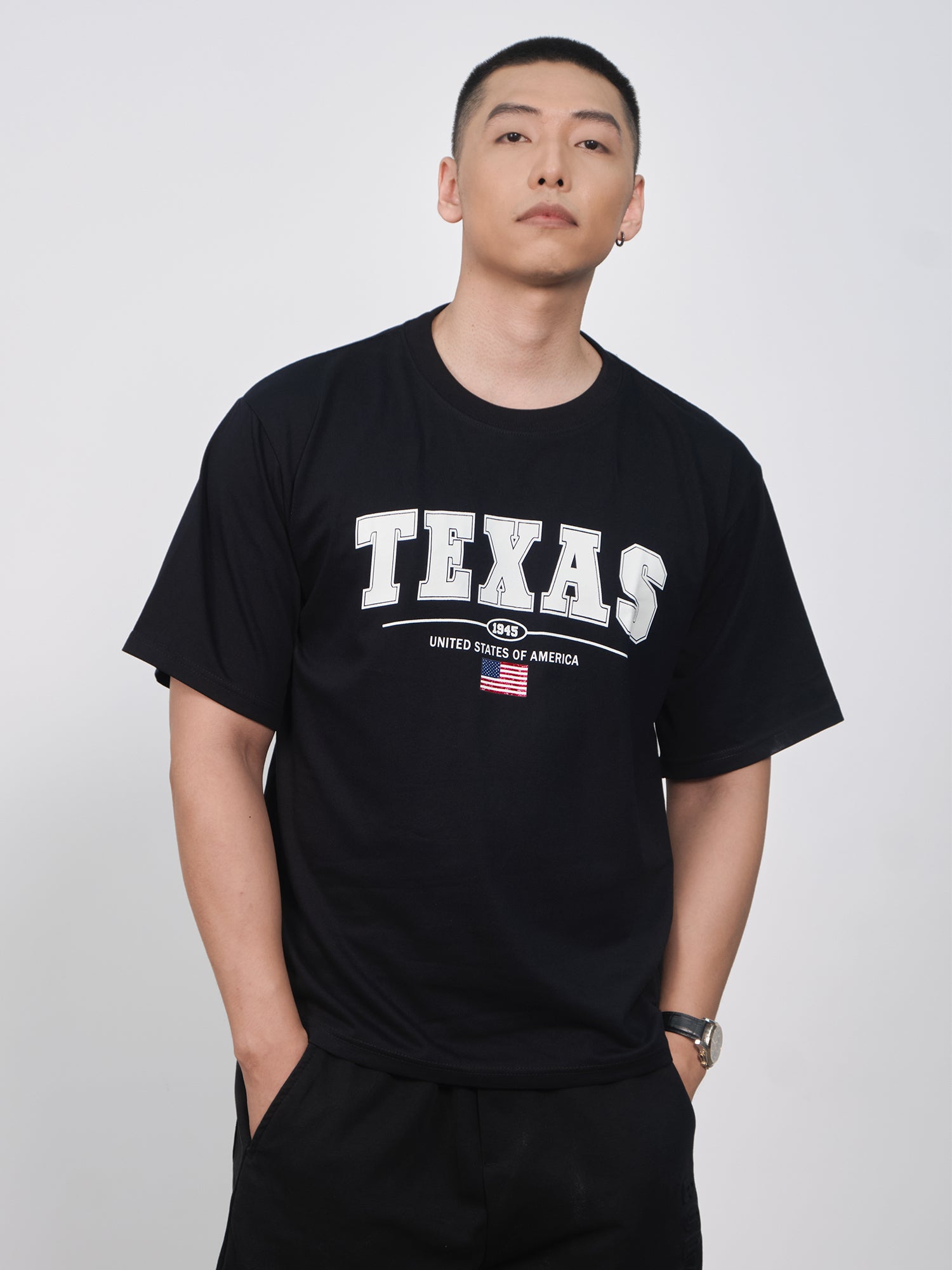 Áo Thun Relaxed Fit USA Texas 1945