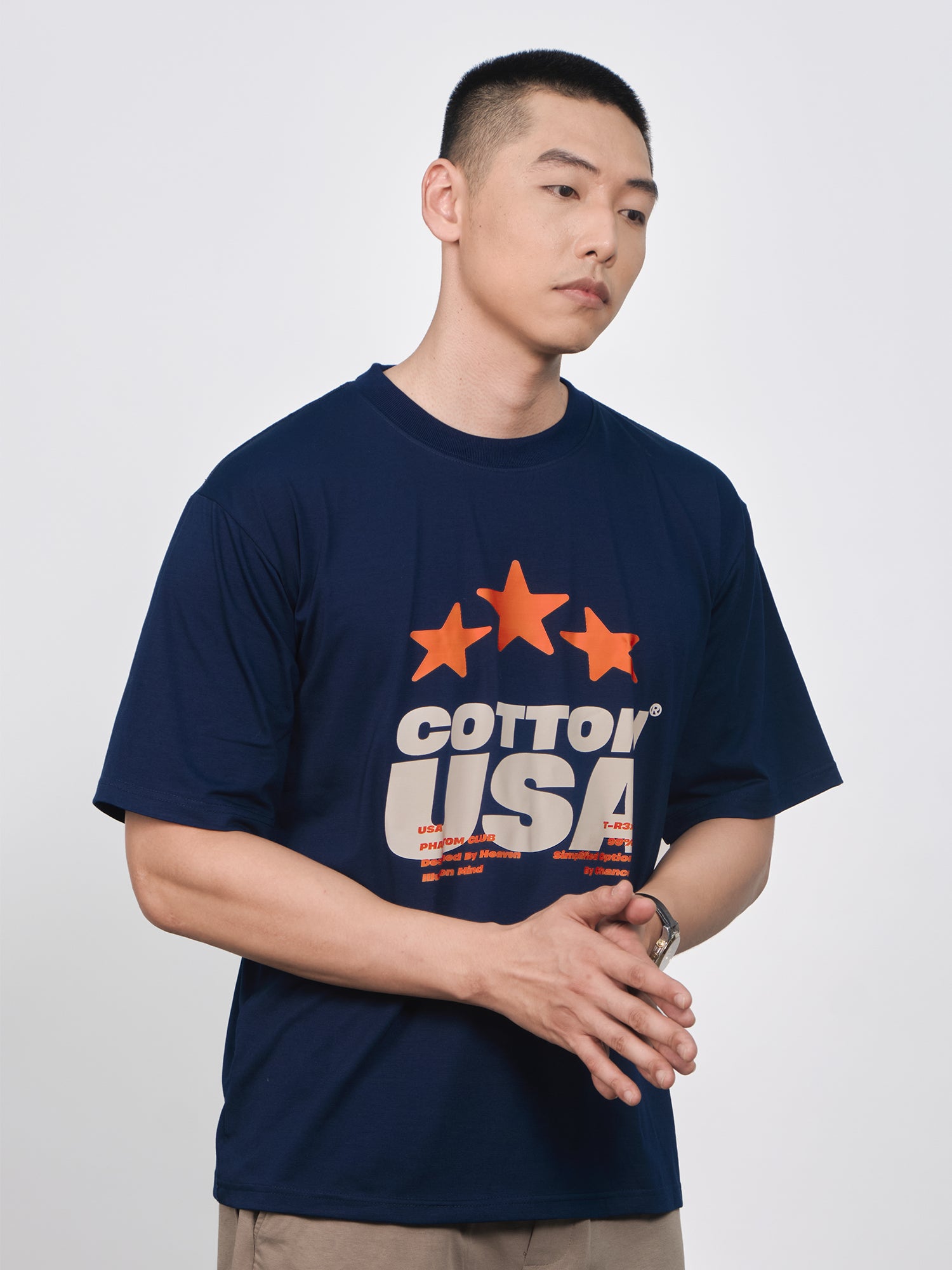 Áo Thun Relaxed Fit USA Fliction Star