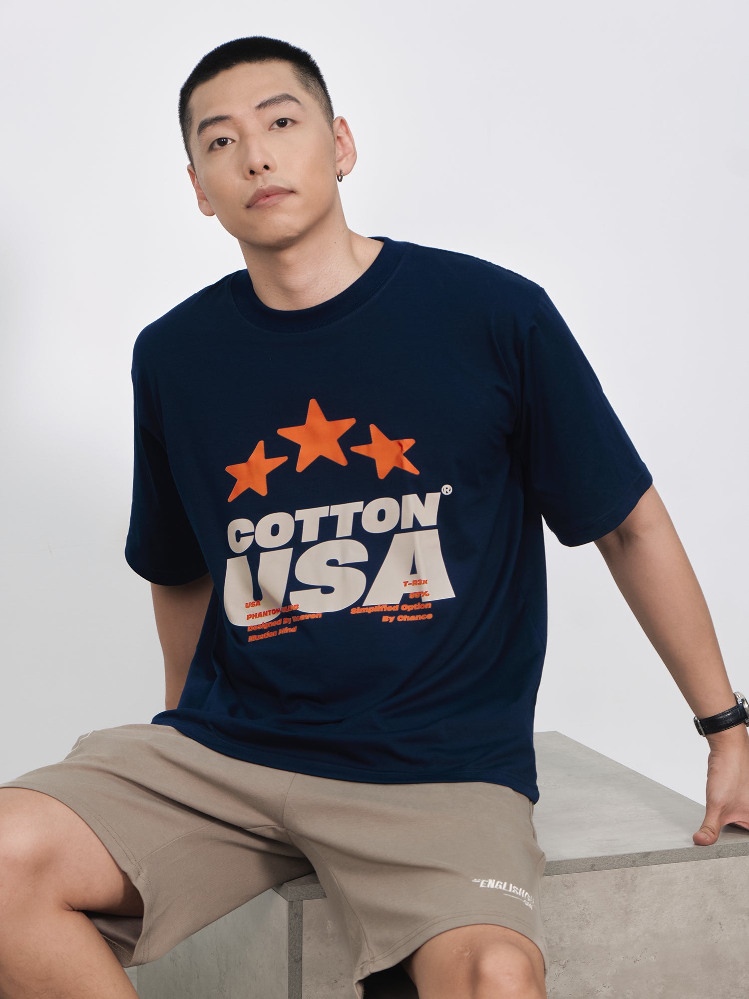 Áo Thun Relaxed Fit USA Fliction Star