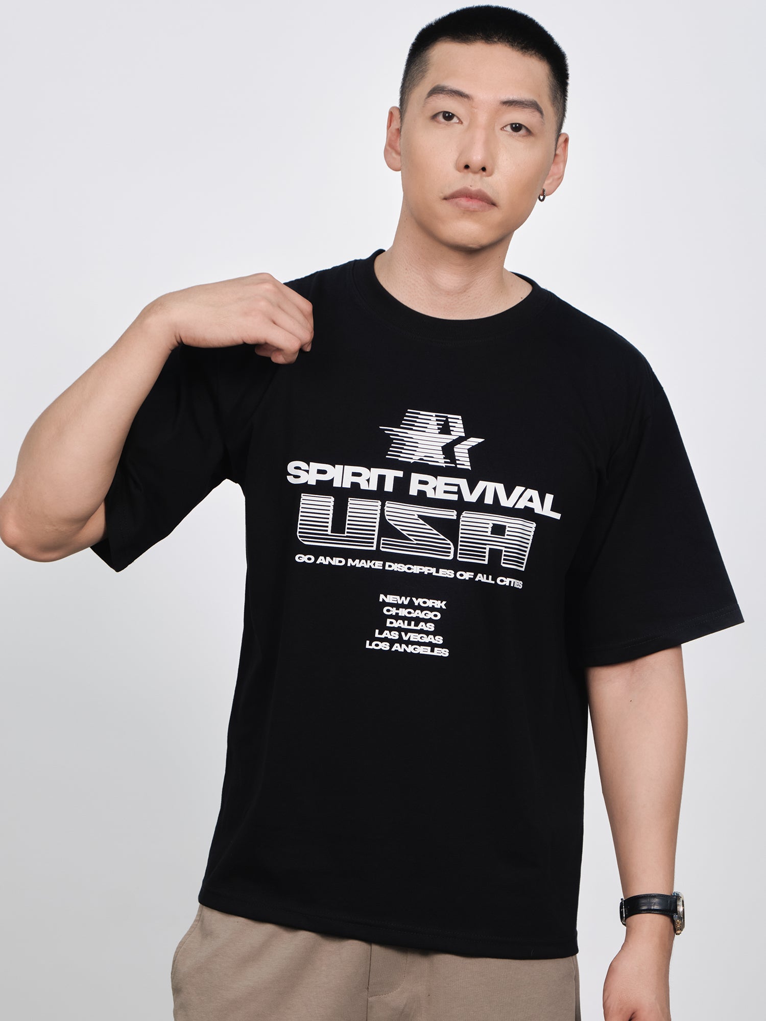 Áo Thun Relaxed Fit USA Spirit Revival