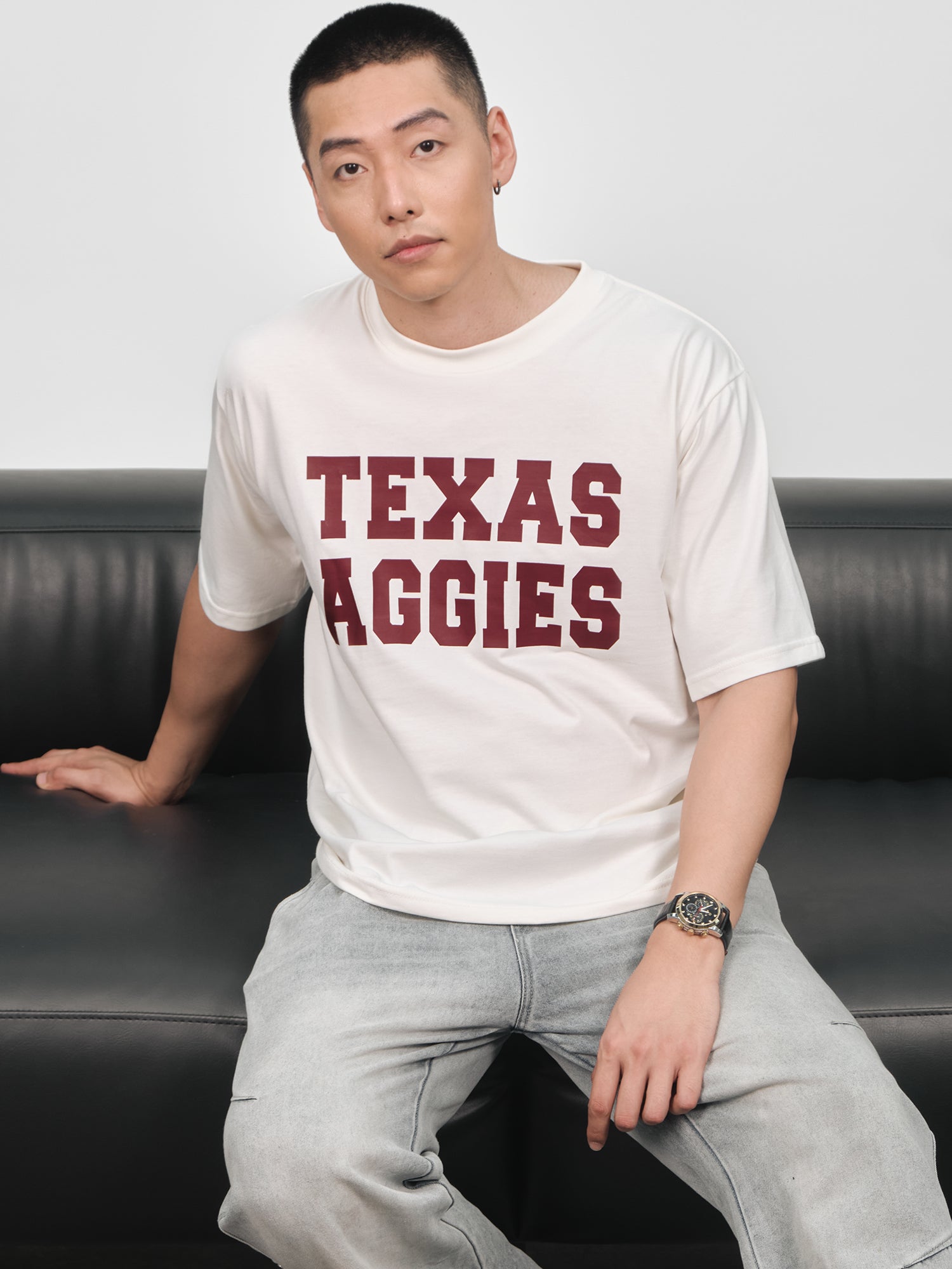 Áo Thun Relaxed Fit USA Texas Aggies