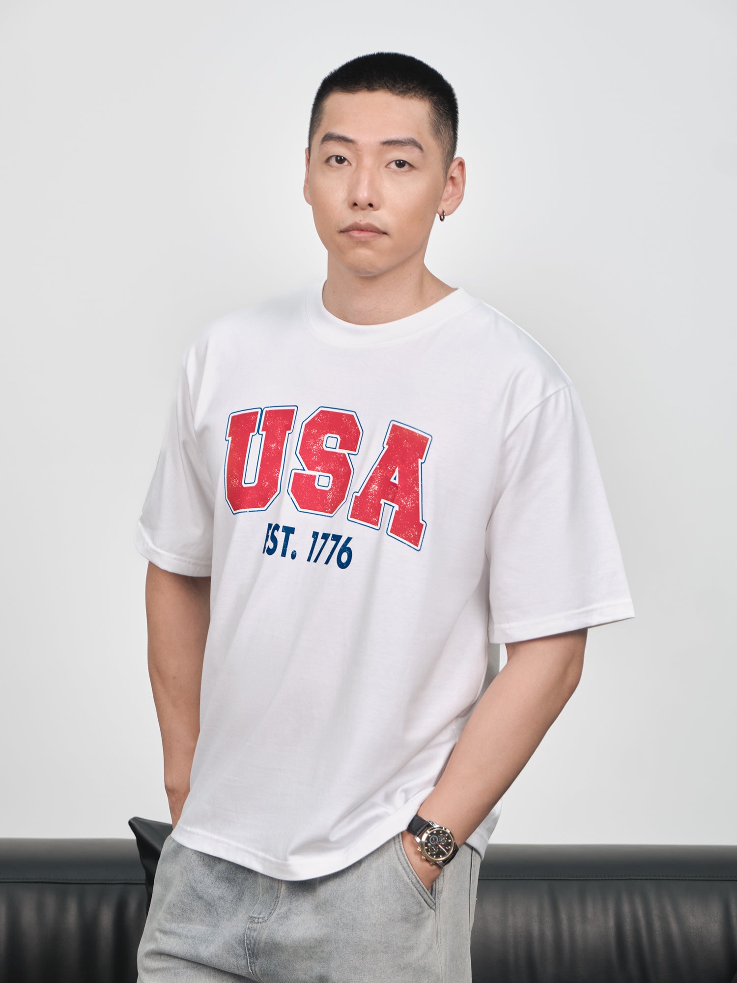 Áo Thun Relaxed Fit USA Est 1776