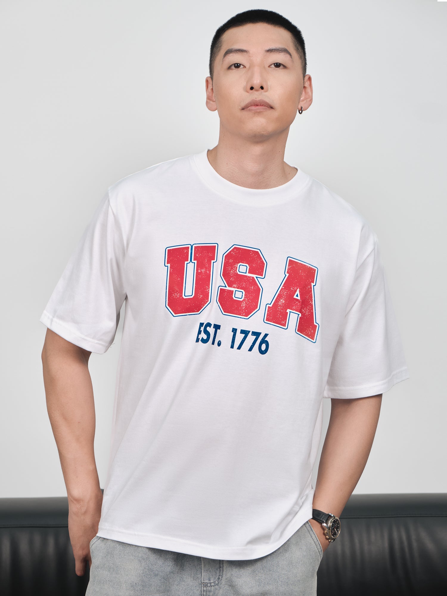 Áo Thun Relaxed Fit USA Est 1776