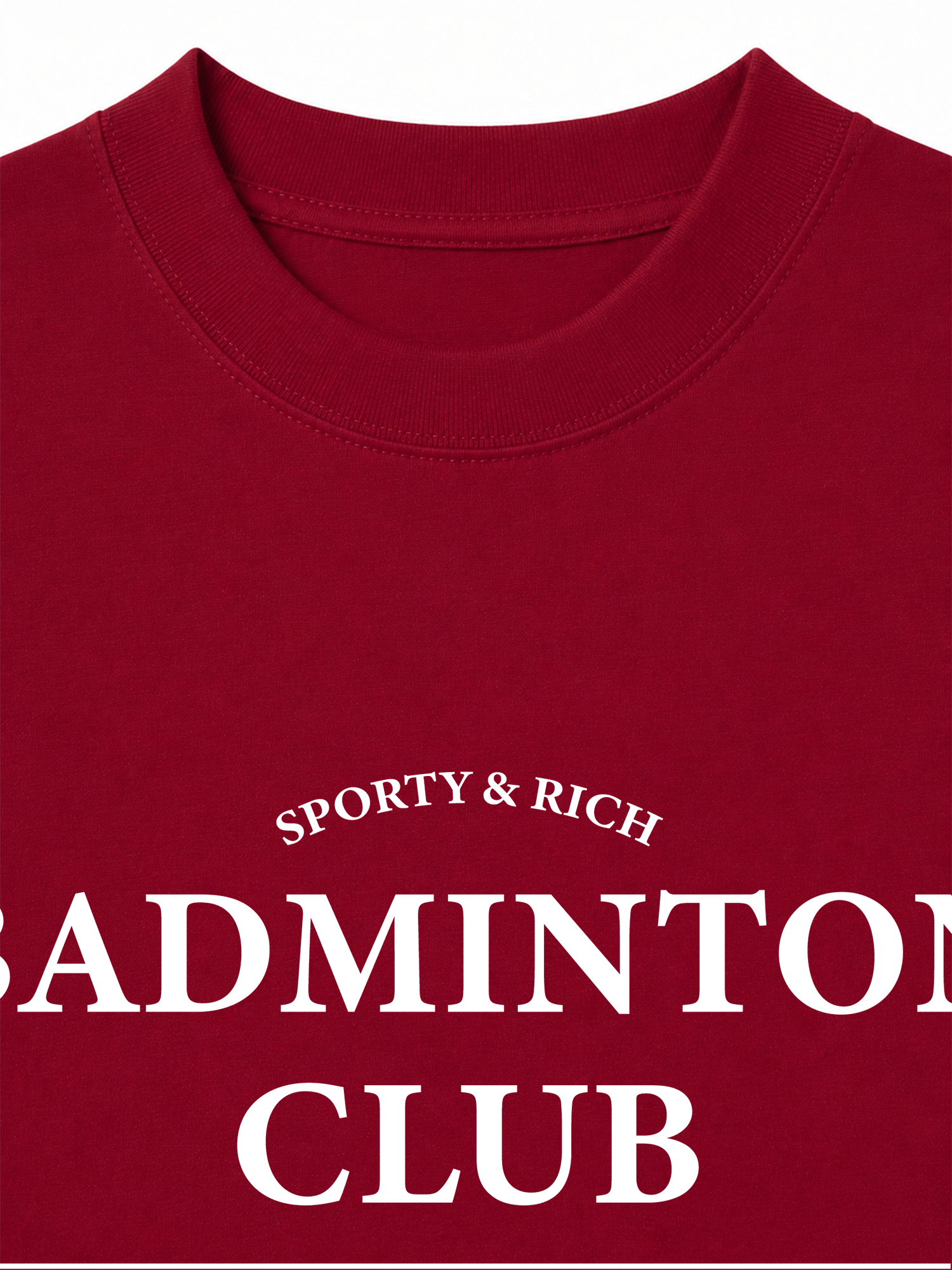 Áo Thun Relaxed Fit Sporty&Rich Badminton Club