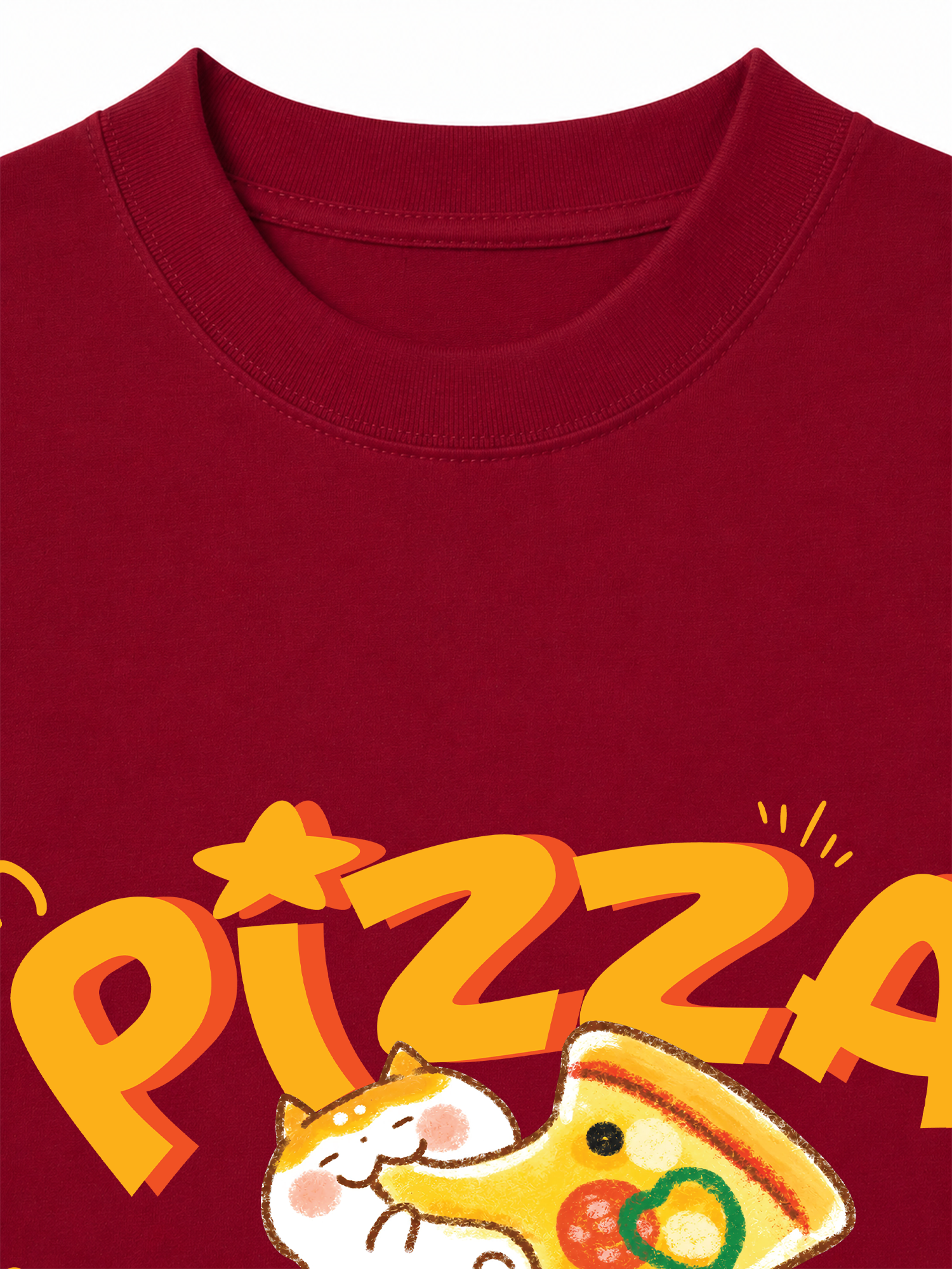 Áo Thun Relaxed Fit Yummy Mood Pizza