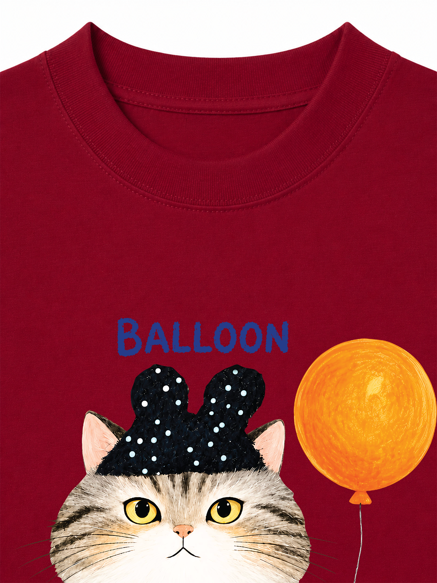 Áo Thun Relaxed Fit Soft Paw Meaw With Balloon