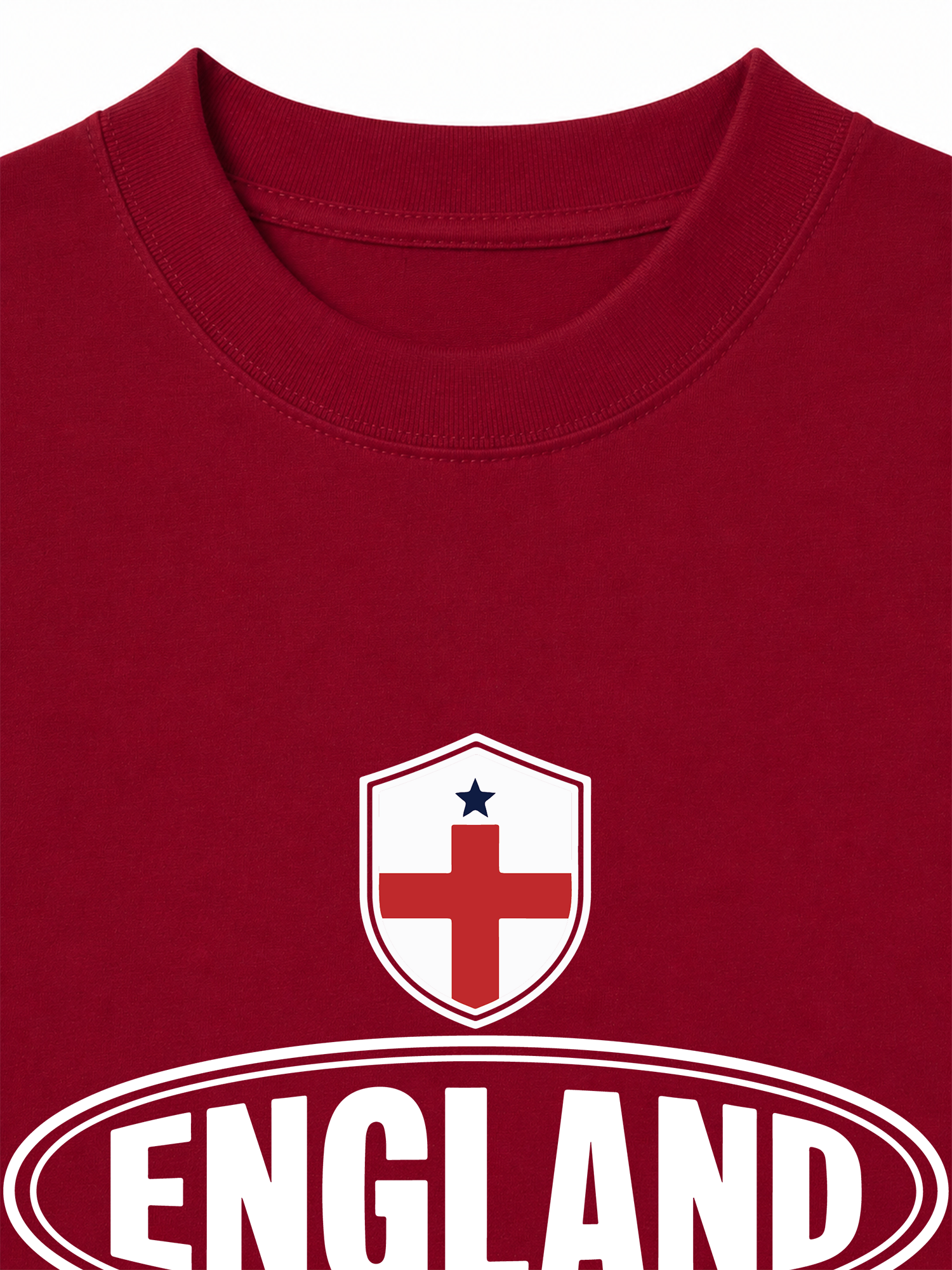 Áo Thun Relaxed Fit Soccer England Red White Spirit