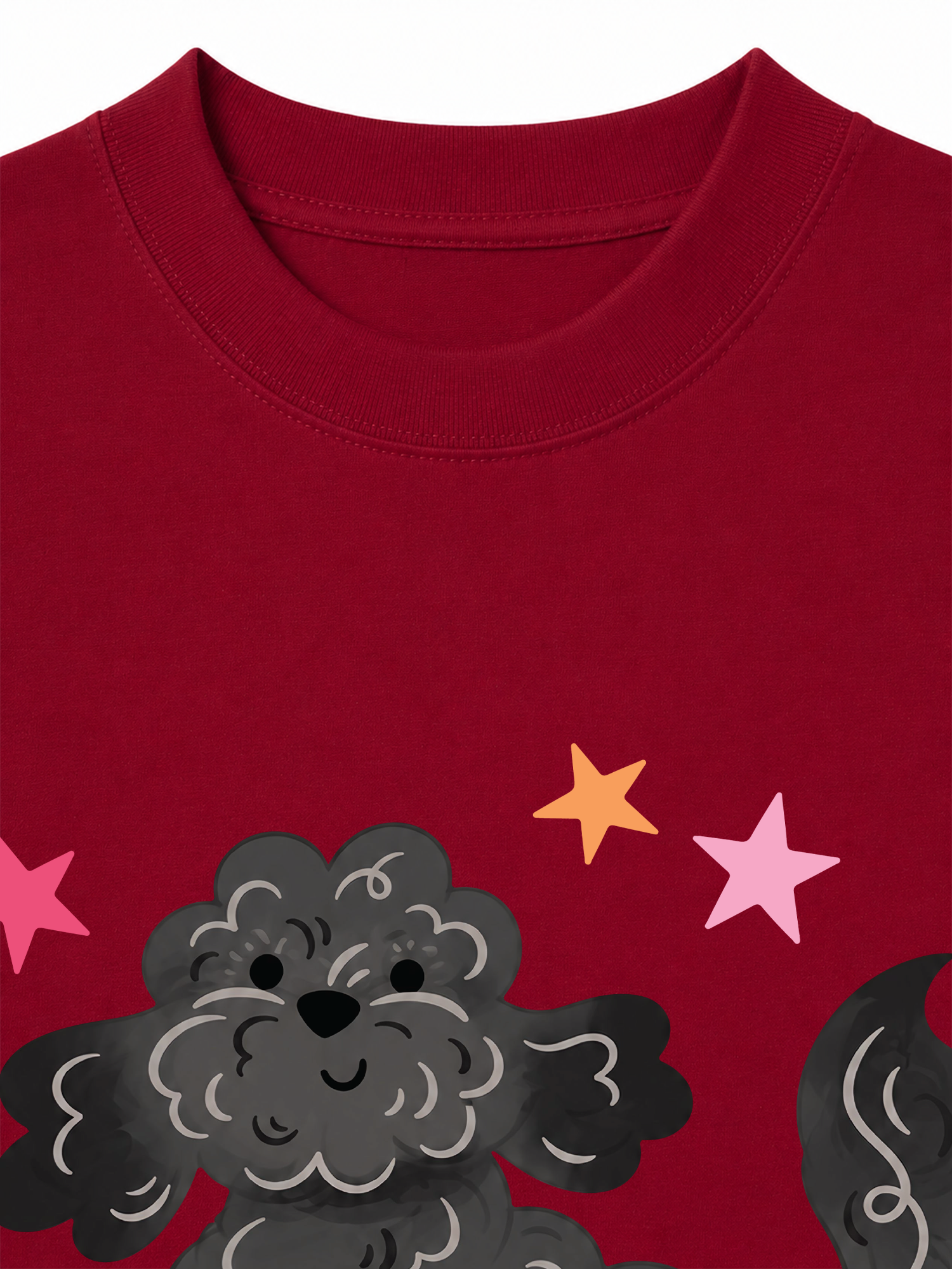 Áo Thun Relaxed Fit Soft Paw Poodle And Bling Ball