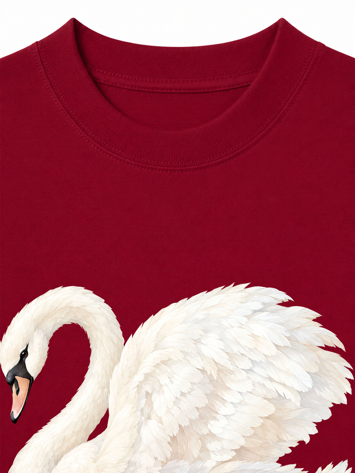 Áo Thun Relaxed Fit White Swan